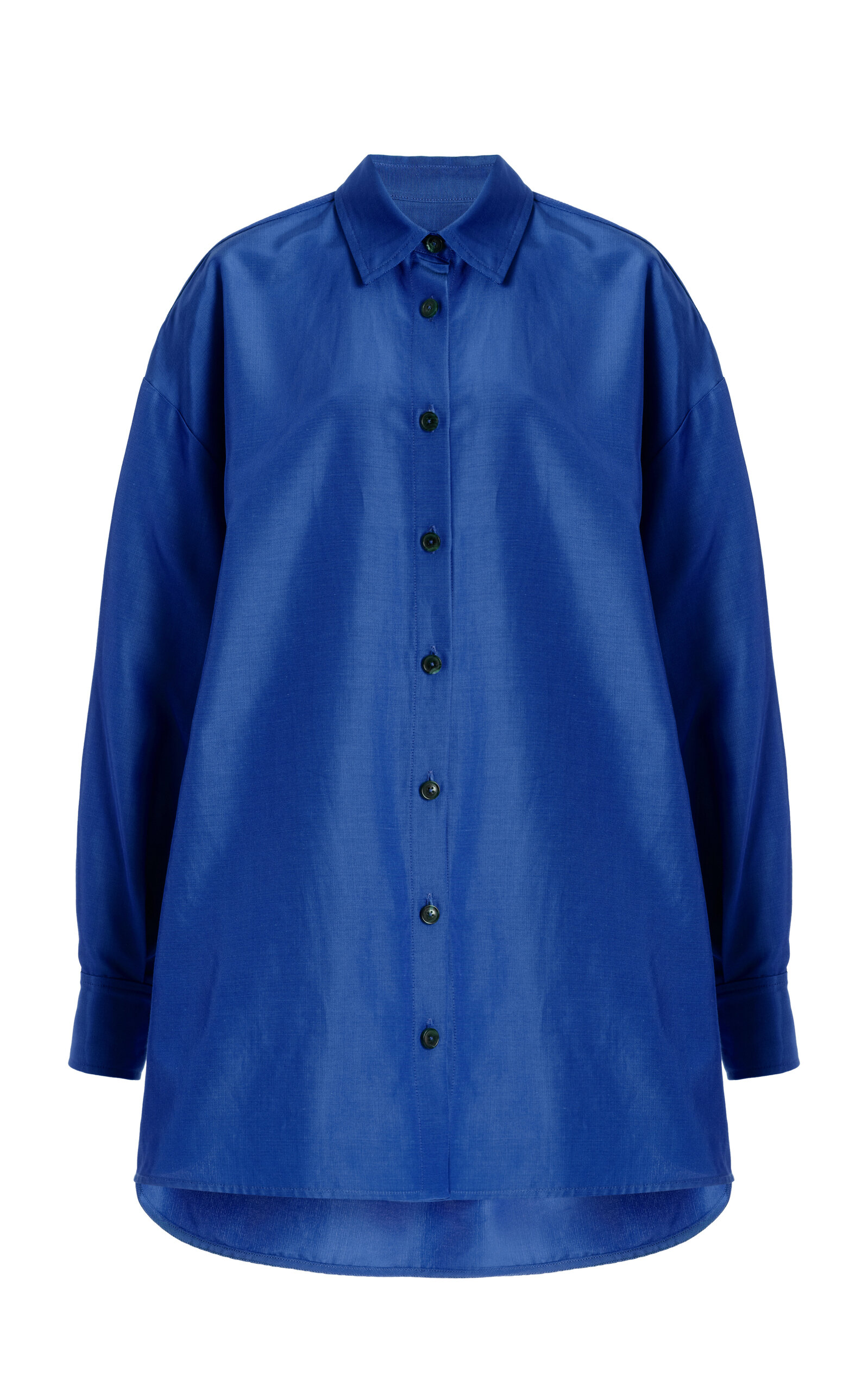 Oversized Cotton-Blend Faille Shirt