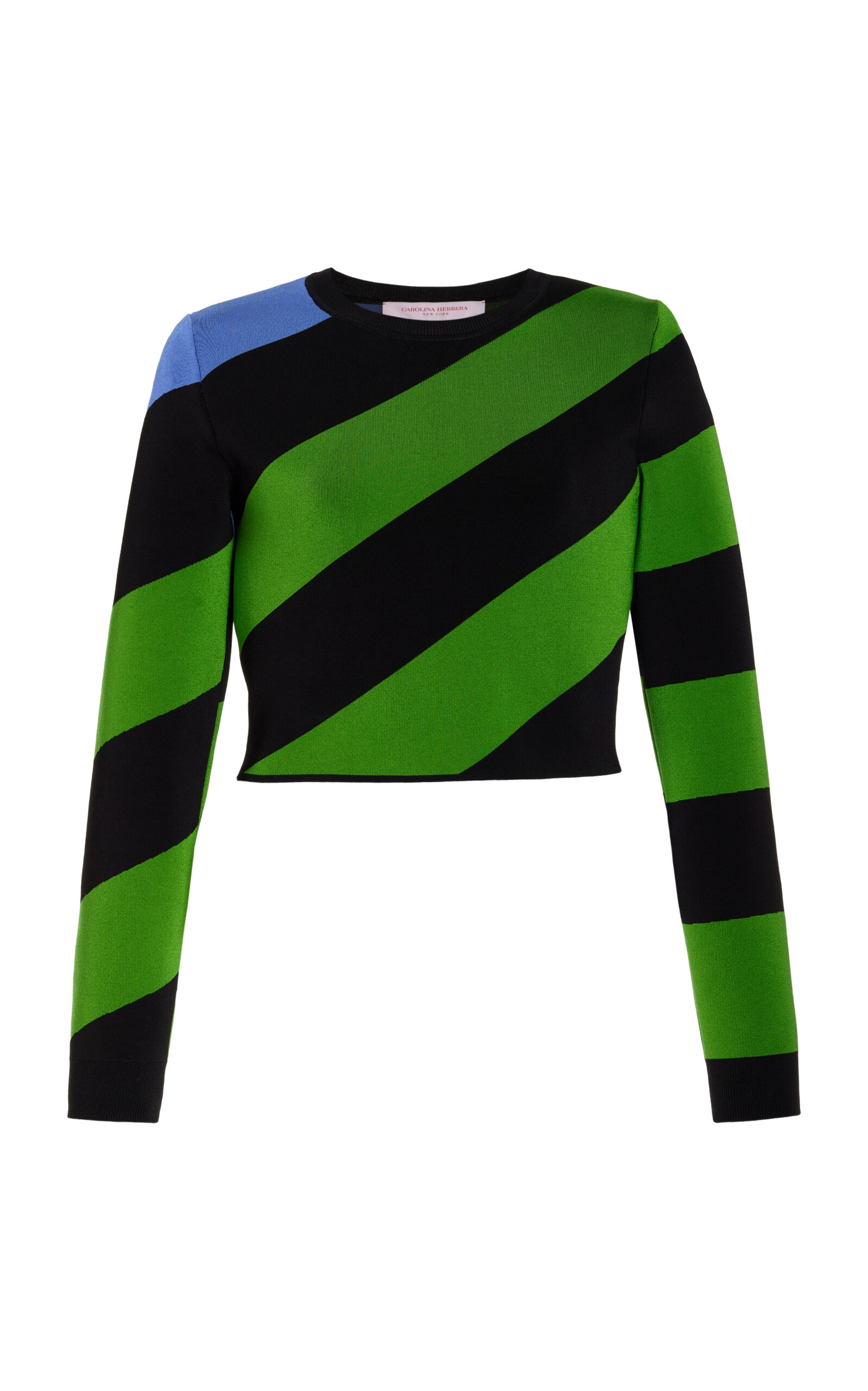 Shop Carolina Herrera Striped Knit Sweater