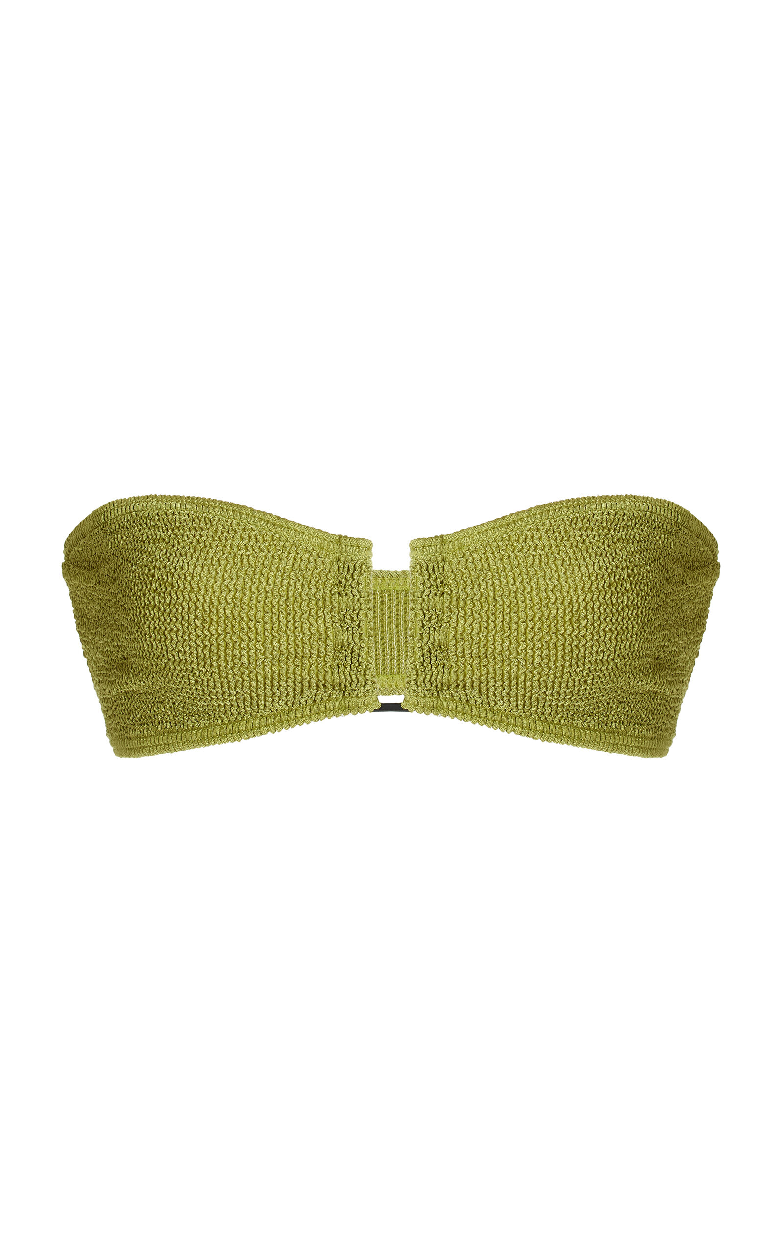 Shop Bondeye Blake Tie-back Bandeau Bikini Top In Green