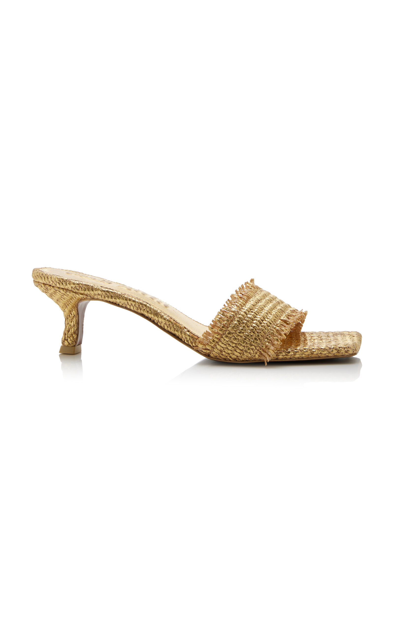 Ada Metallic-Straw Sandals