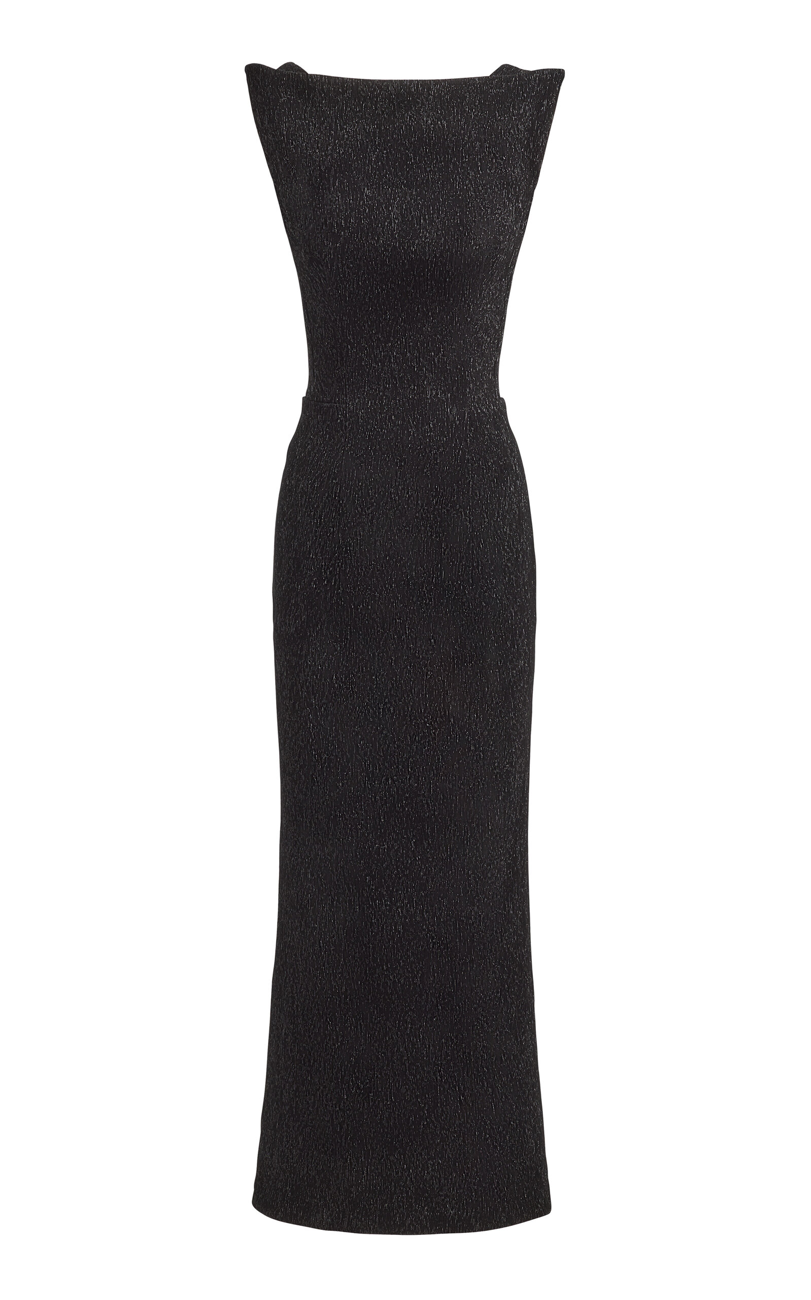 Maticevski Singular Sleeveless Crepe Maxi Dress In Black