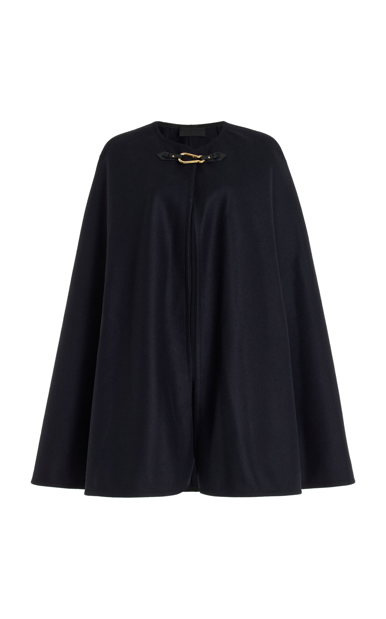 Shop Nili Lotan Arianna Wool-blend Cape In Blue