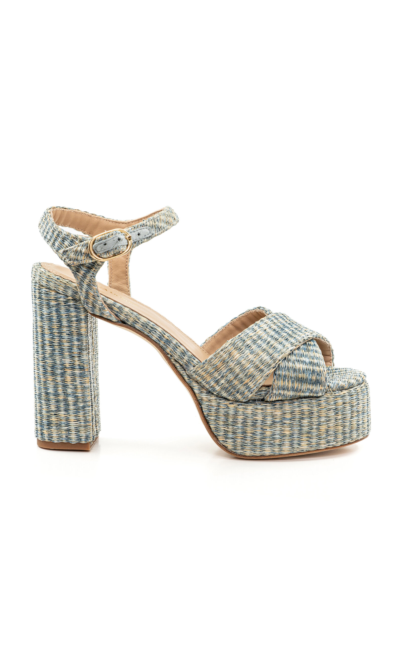 Bella Raffia Platform Sandals