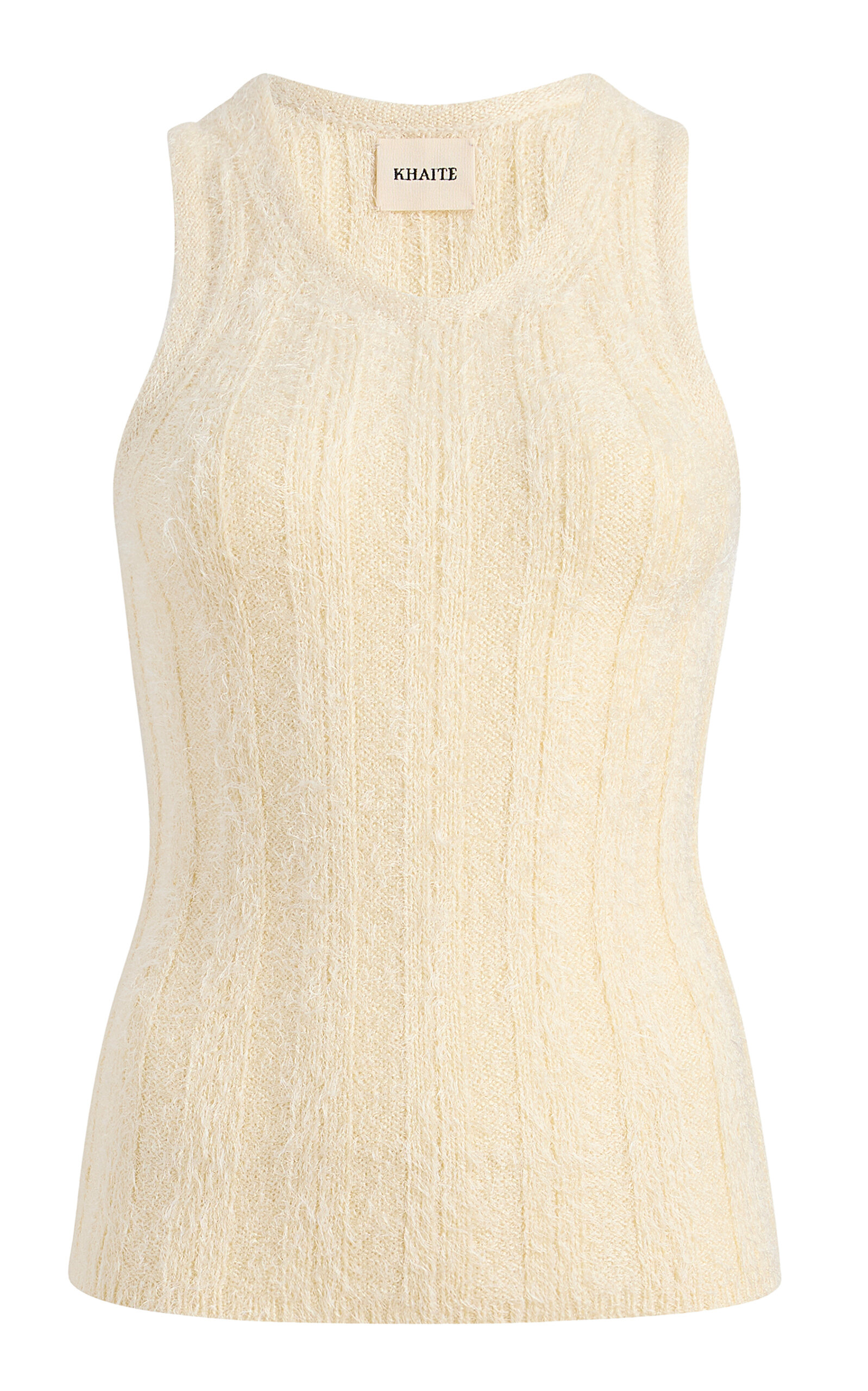 Lena Ribbed Silk-Cashmere Tank Top