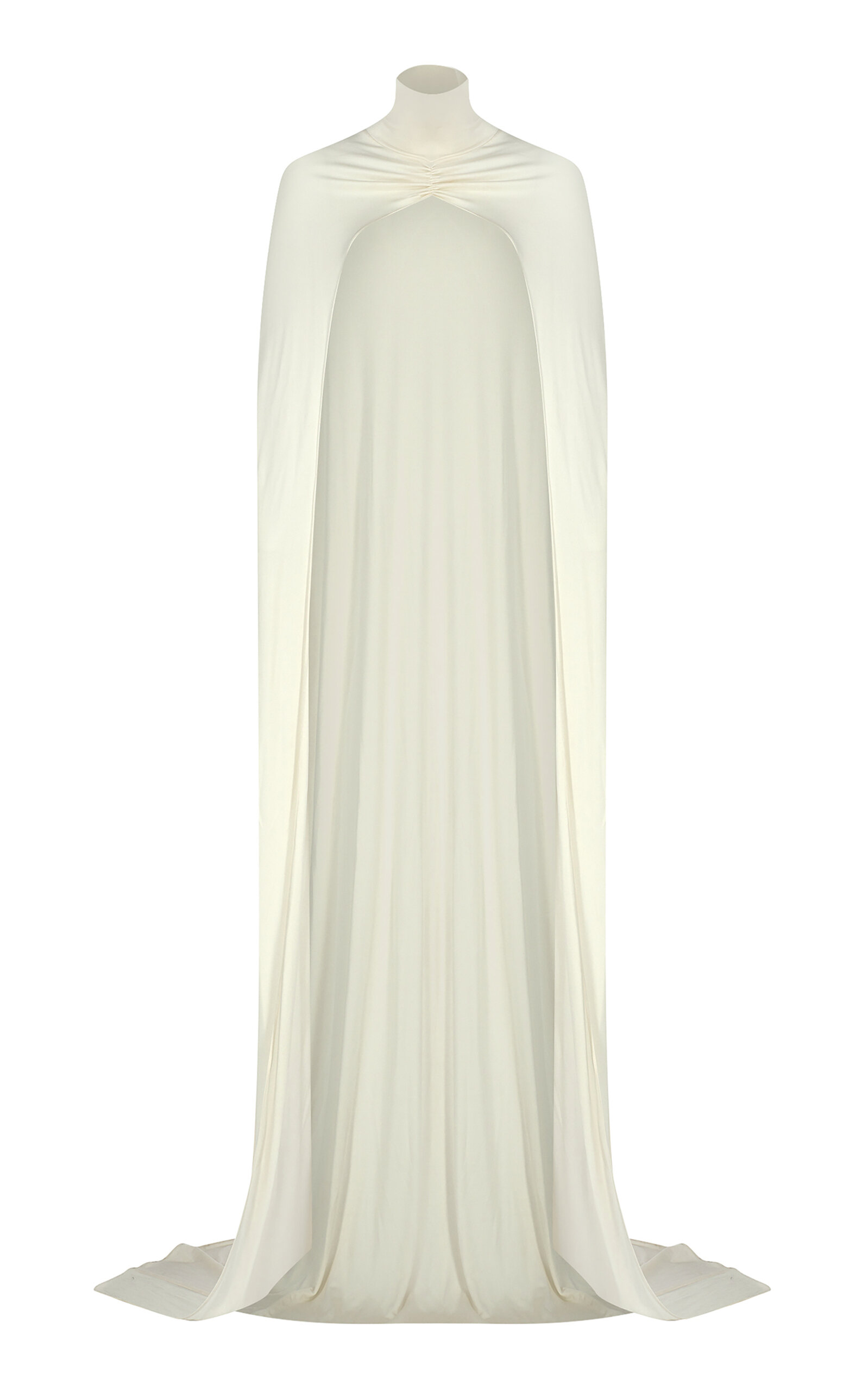 The New Arrivals Ilkyaz Ozel Leia Jersey Cape In White