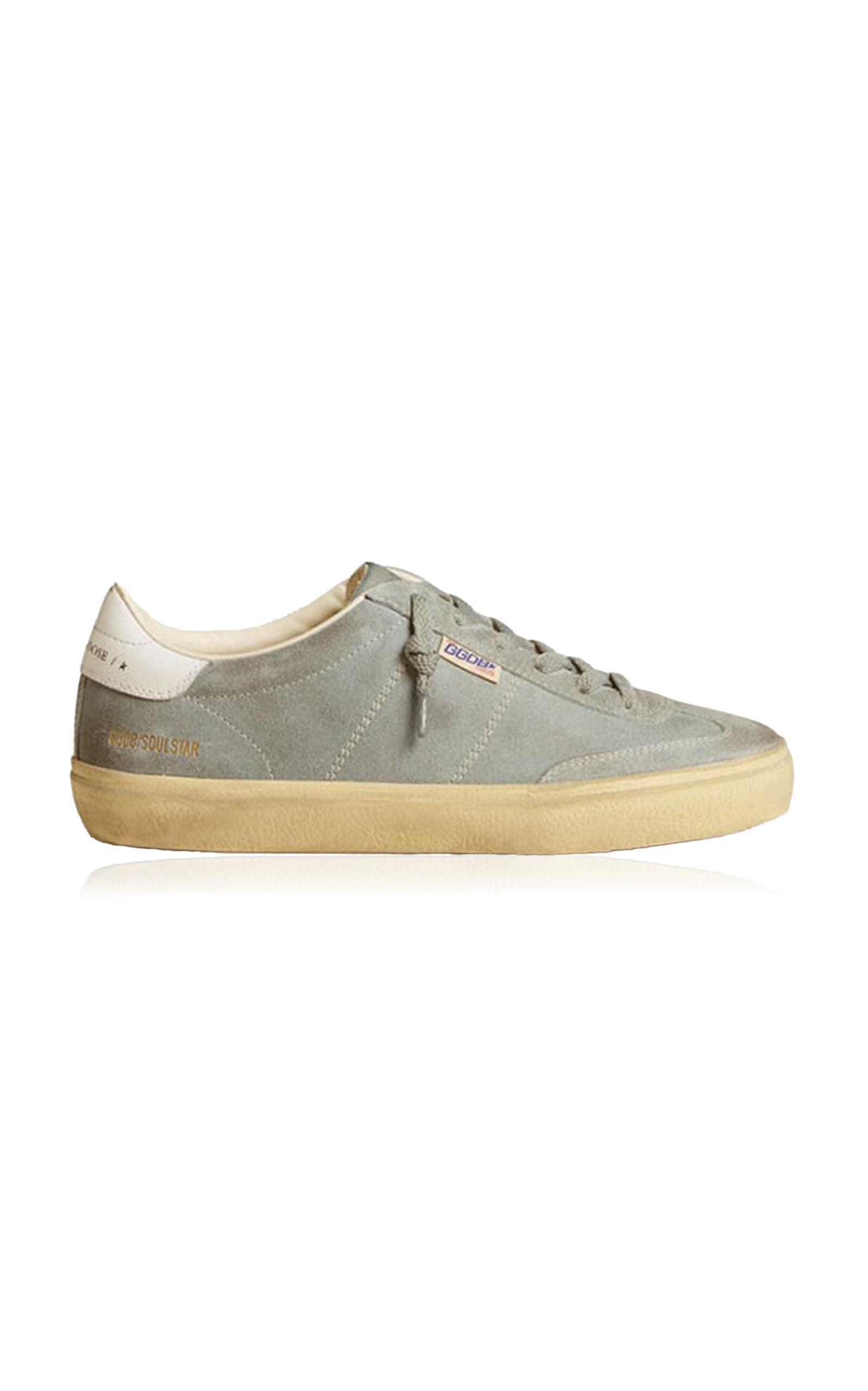 Shop Golden Goose Soul-star Suede Sneakers In Grey