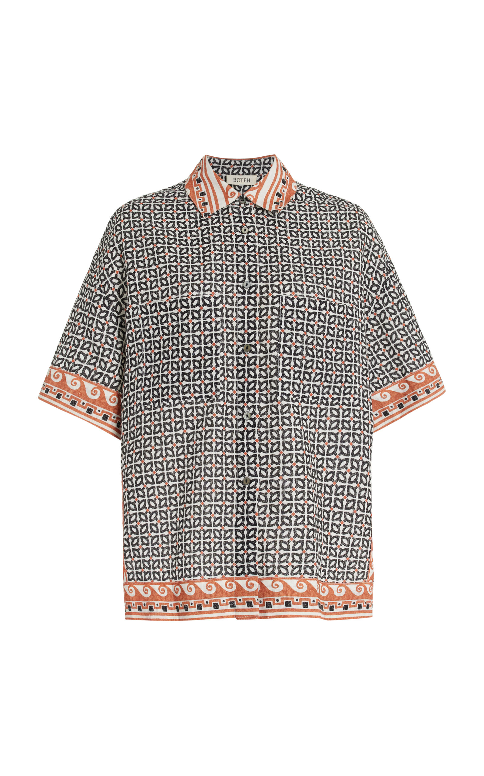 Delphi Linen-Cotton Boy Shirt