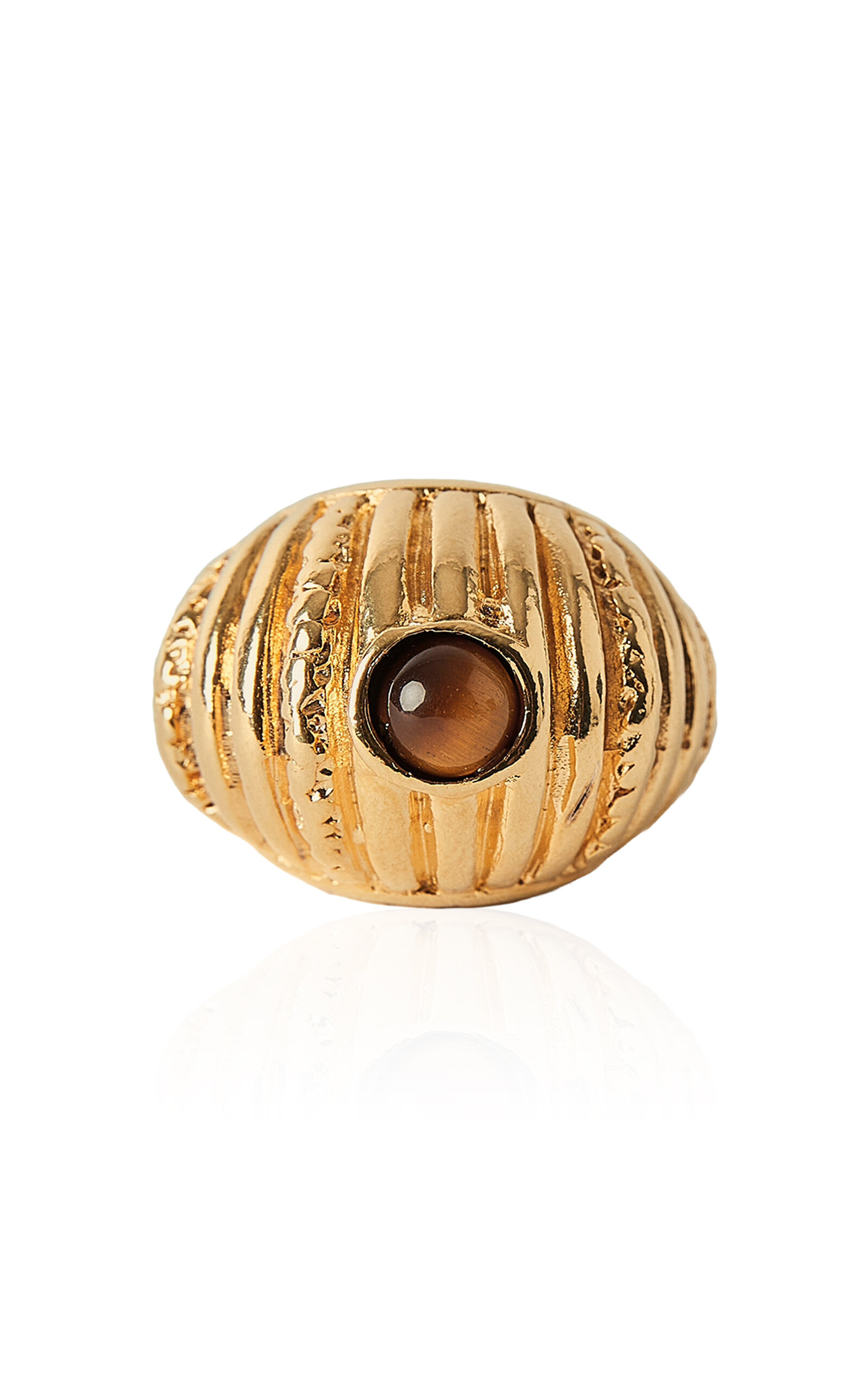 Shop Paola Sighinolfi Reef 18k Gold-plated Ring