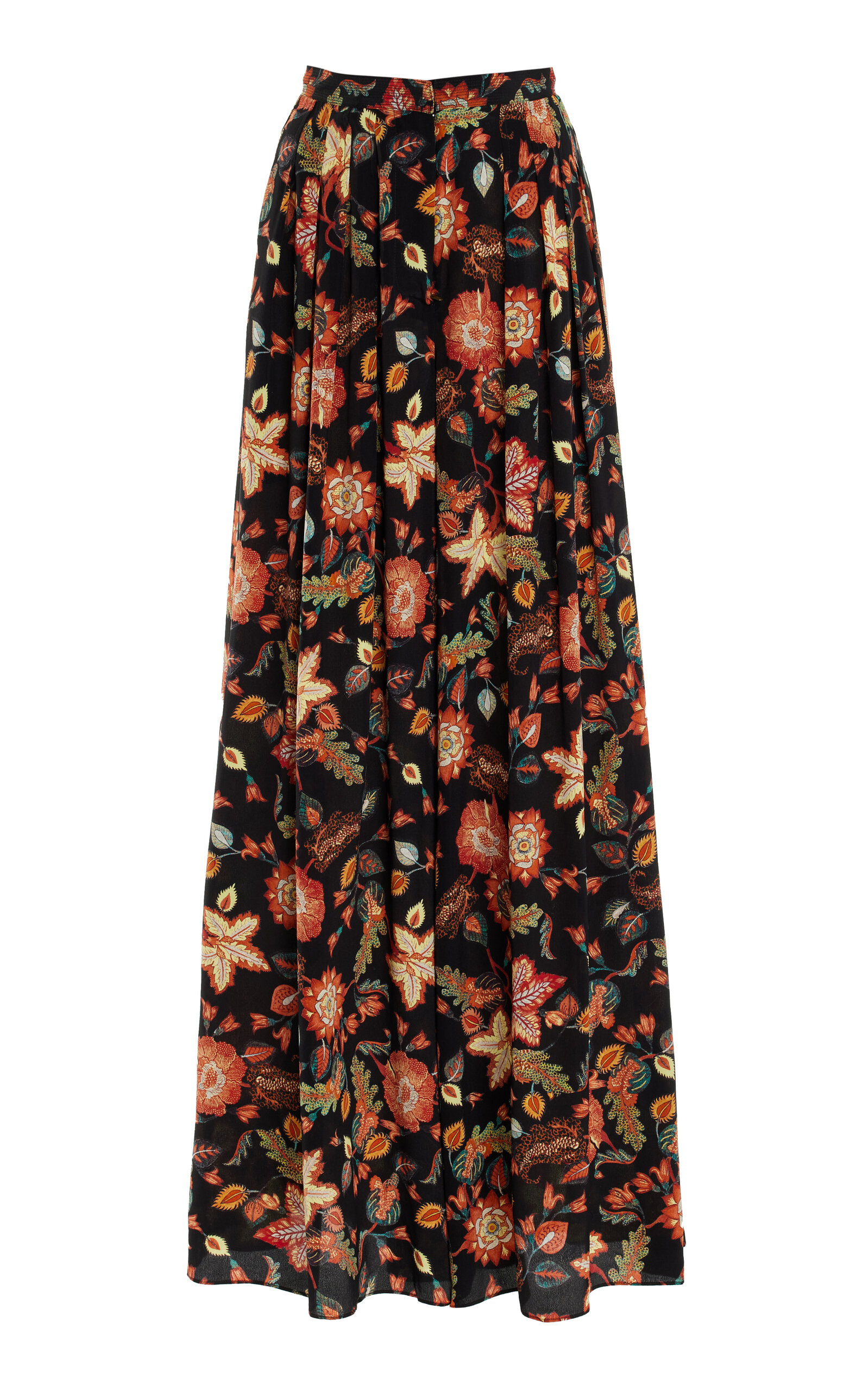 Linnea Silk Wide-Leg Pants