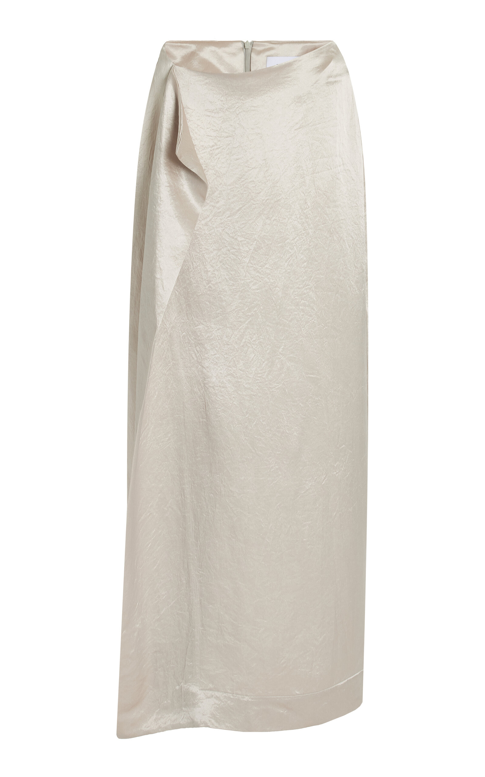 Kobe Wrapped Satin Maxi Skirt