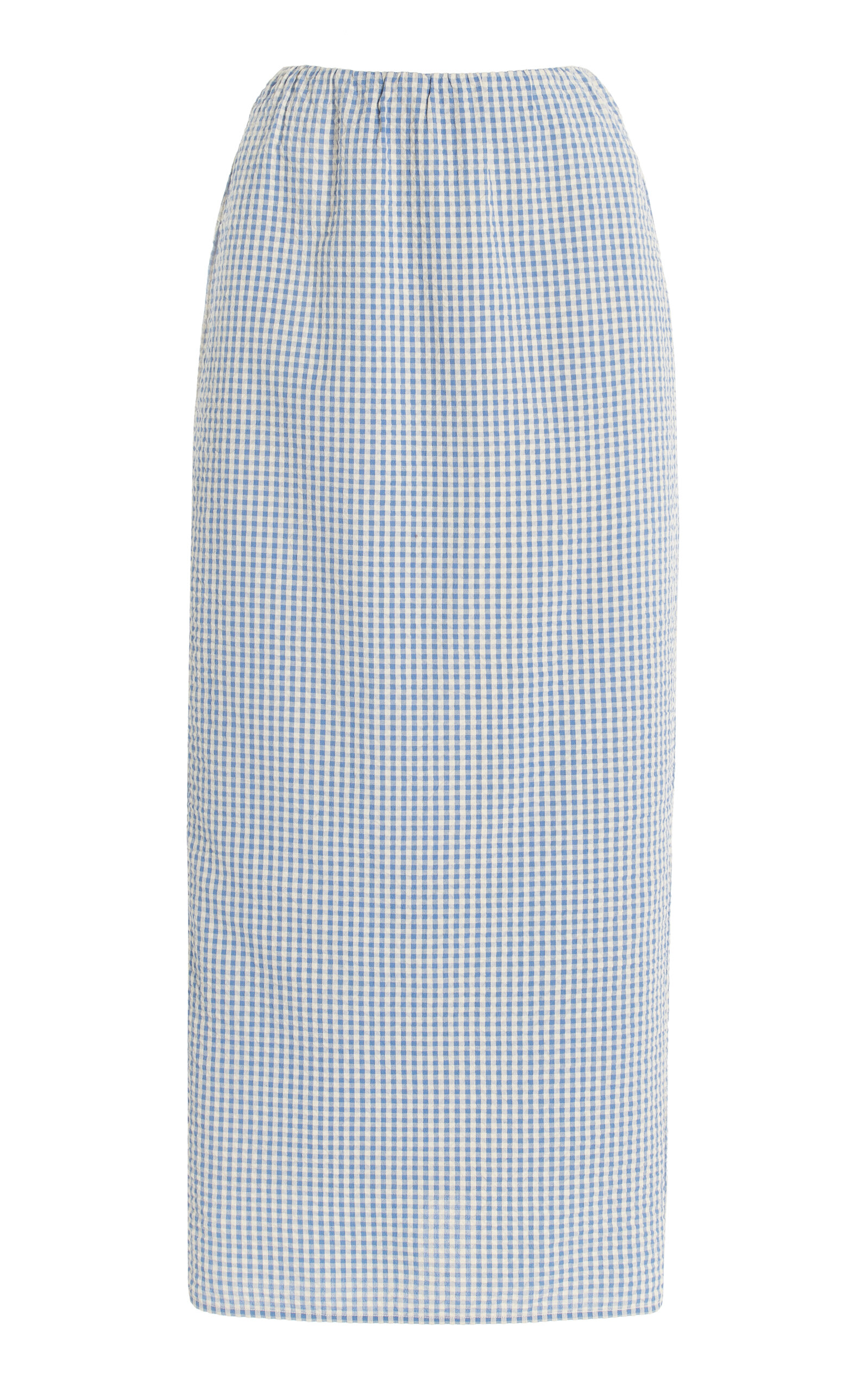 Mira Gingham Cottom Maxi Skirt