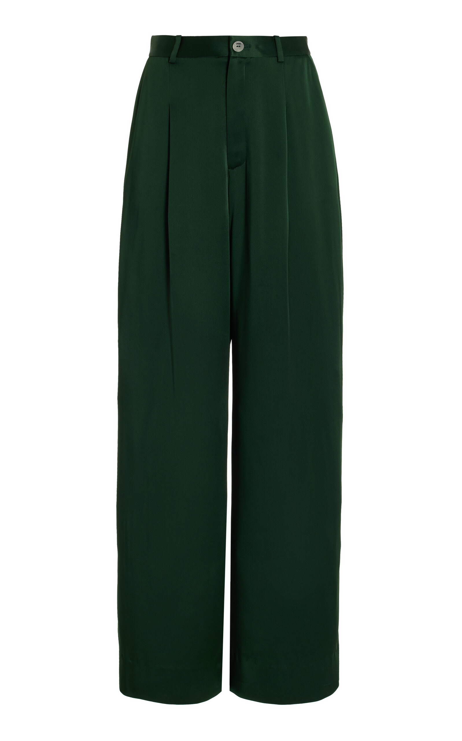 Pleated Satin Pants