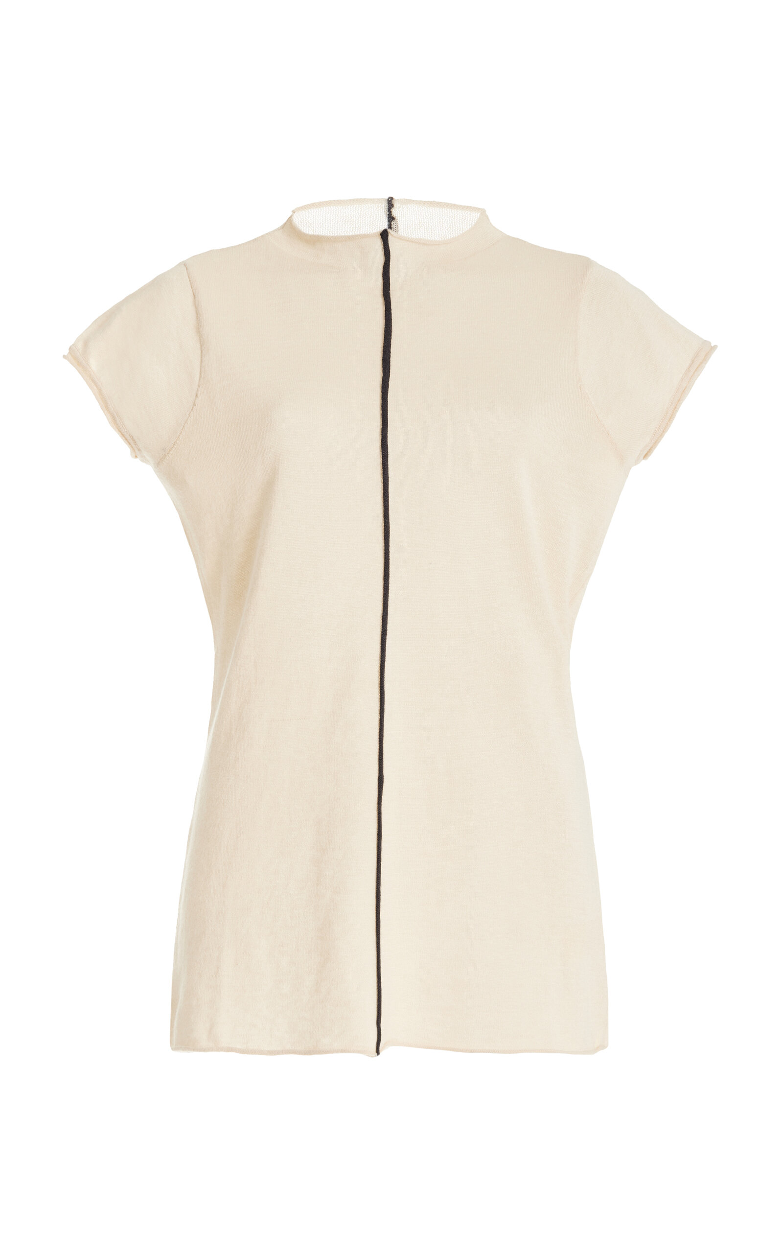 Shop Zulu & Zephyr Cotton-blend Knit Top In Ivory