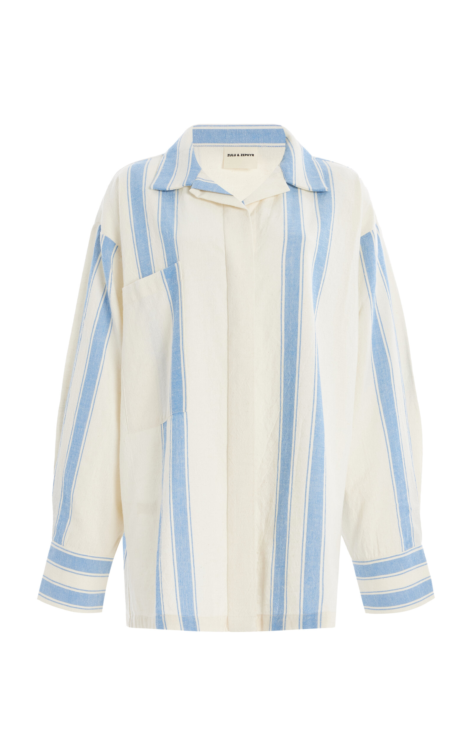 Striped Cotton-Linen Shirt