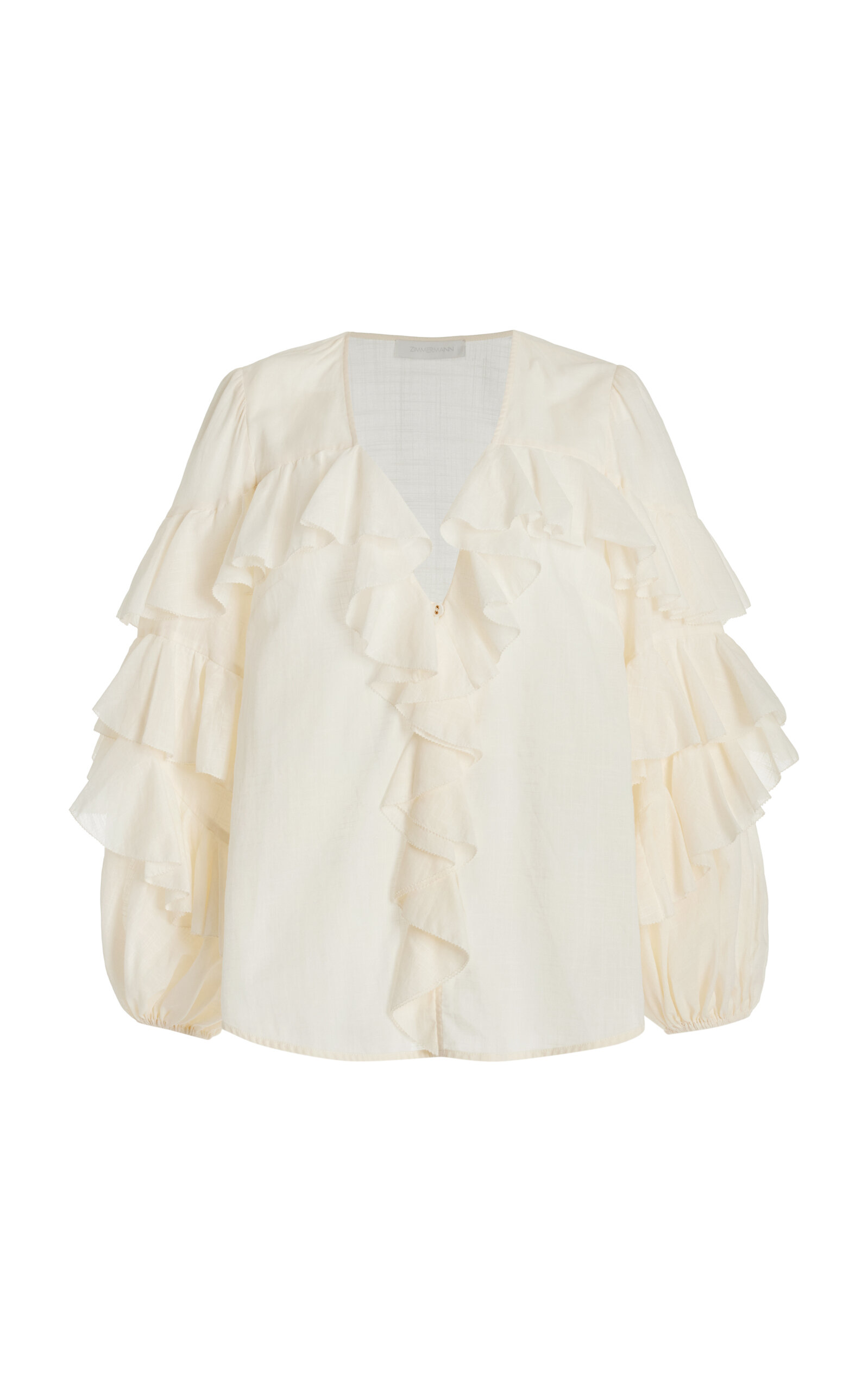 Acacia Ruffled Cotton Top