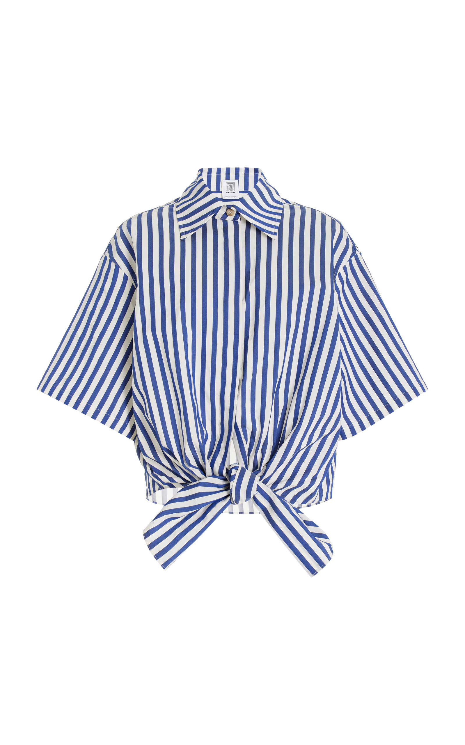 Tie Me Up; Tie Me Striped Button-Down Shirt