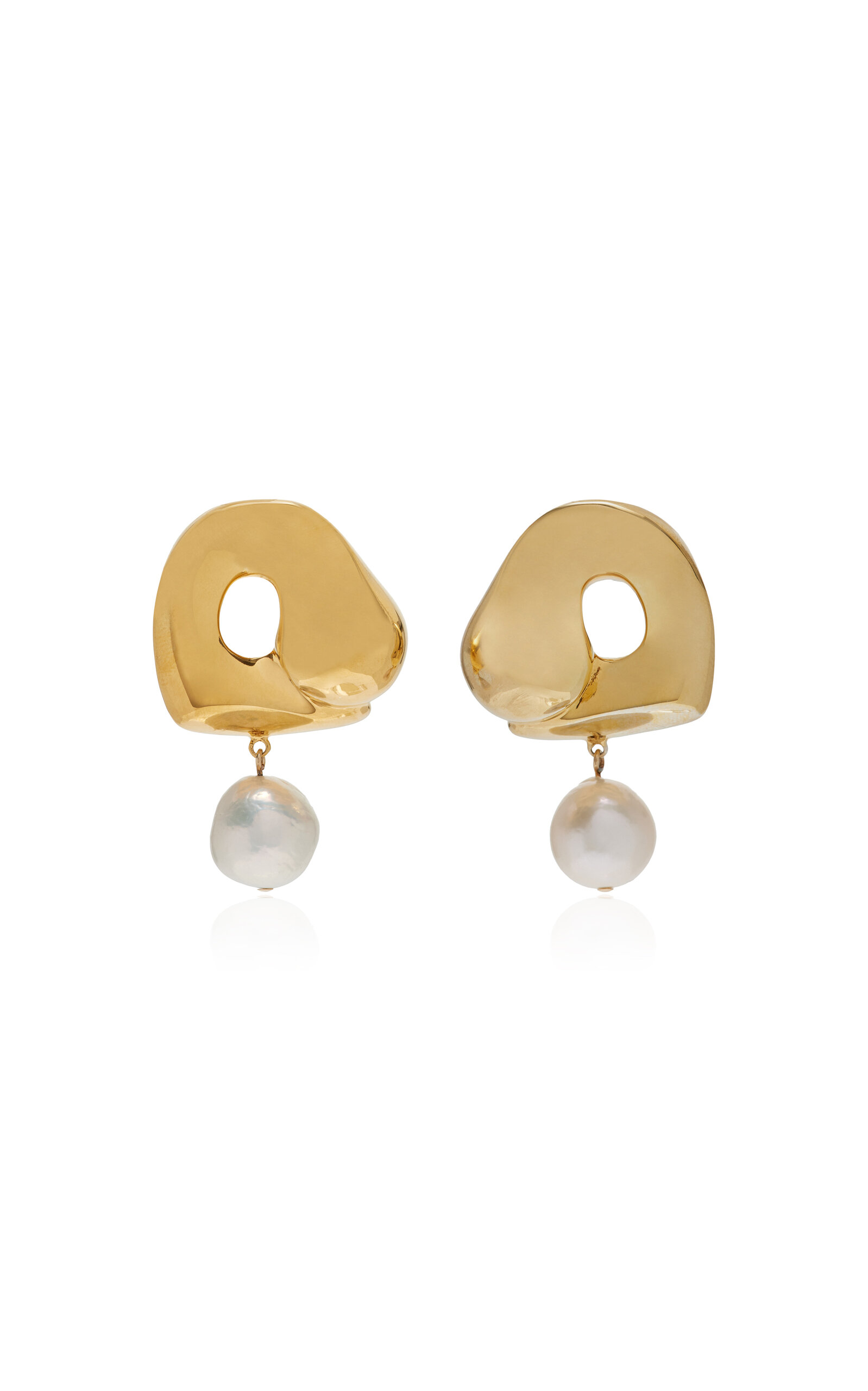 Sandra Gold Vermeil Pearl Earrings