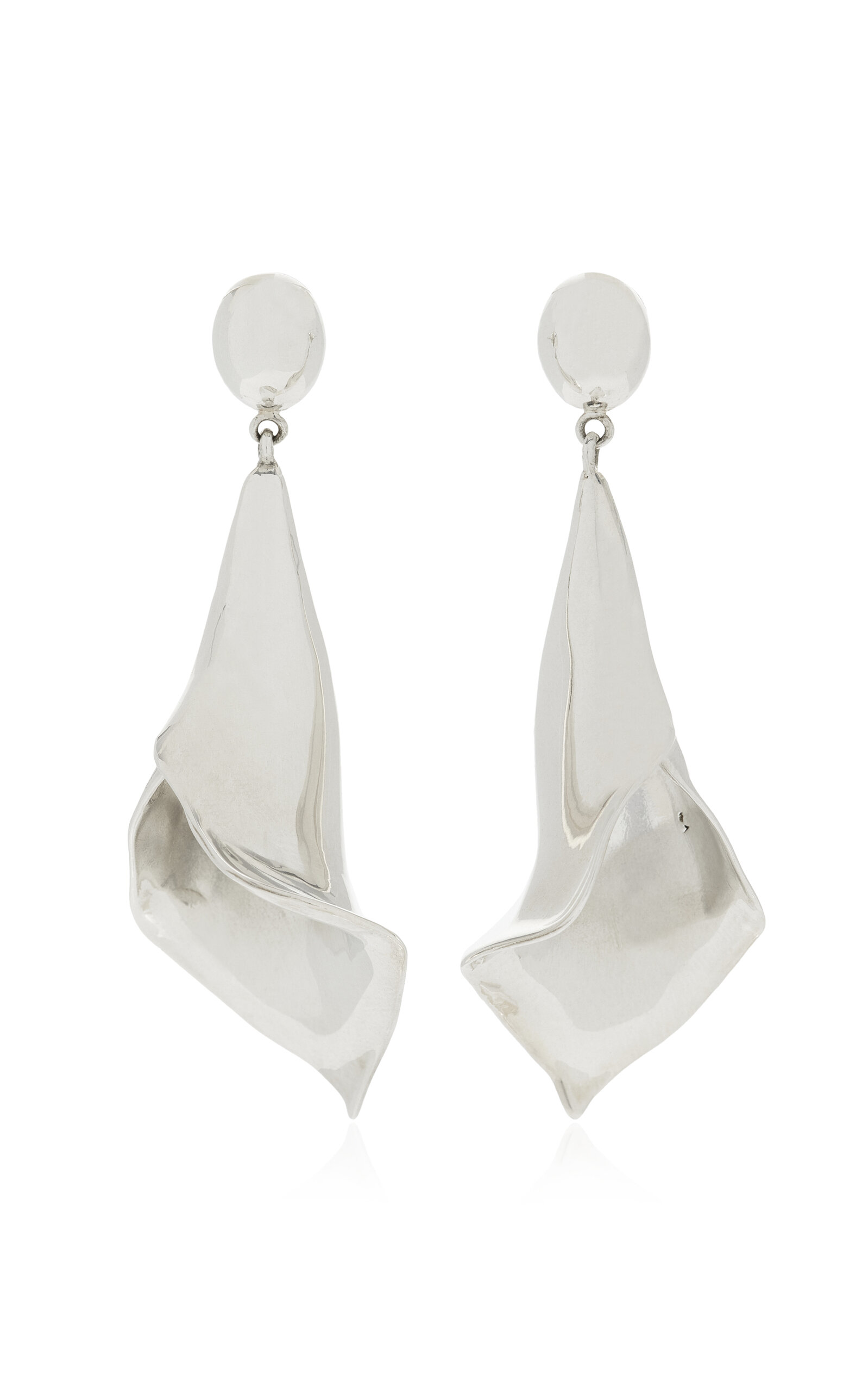 Medium Calla Sterling Silver Earrings