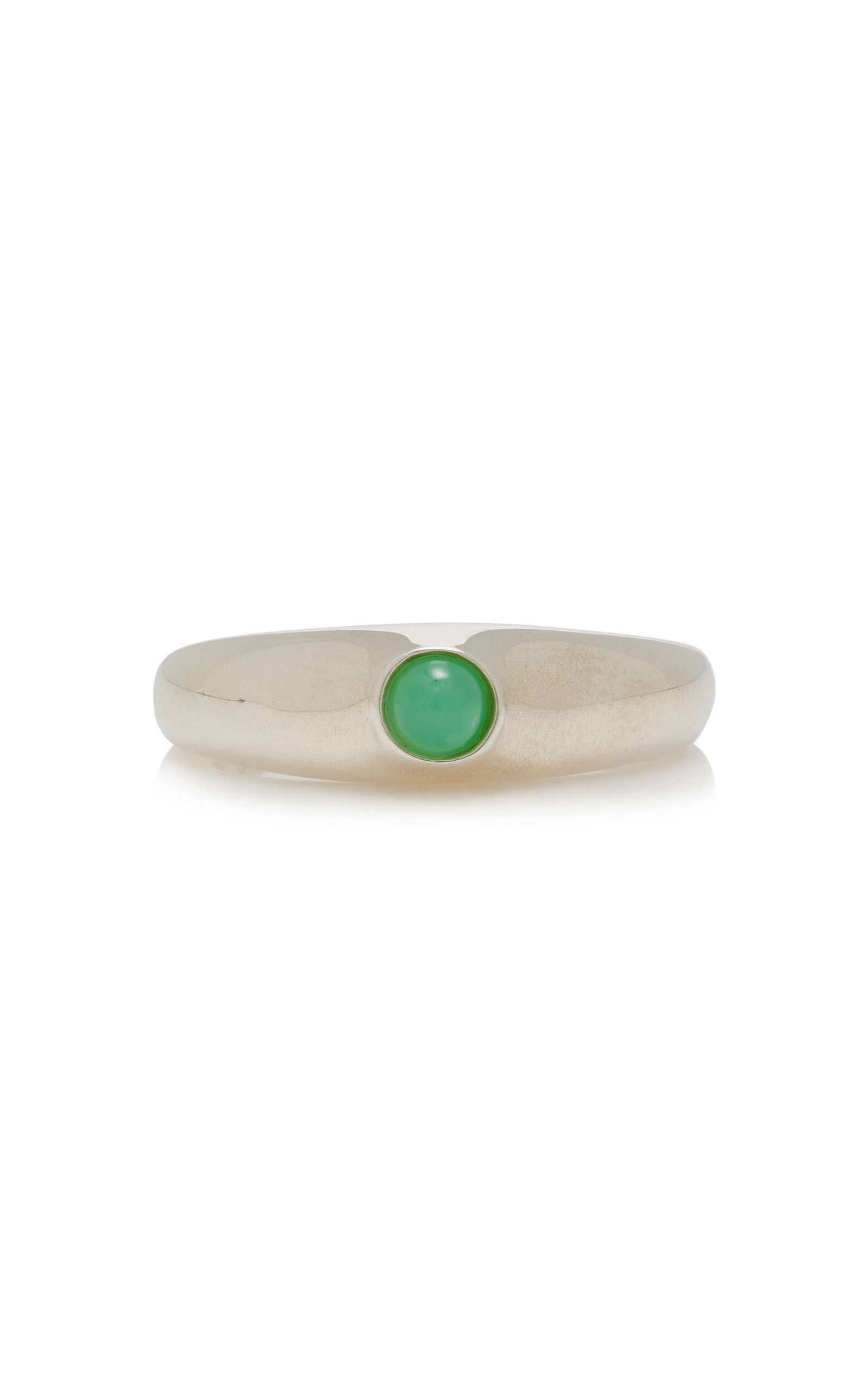 Shop Agmes Cara Sterling Silver Jade Ring