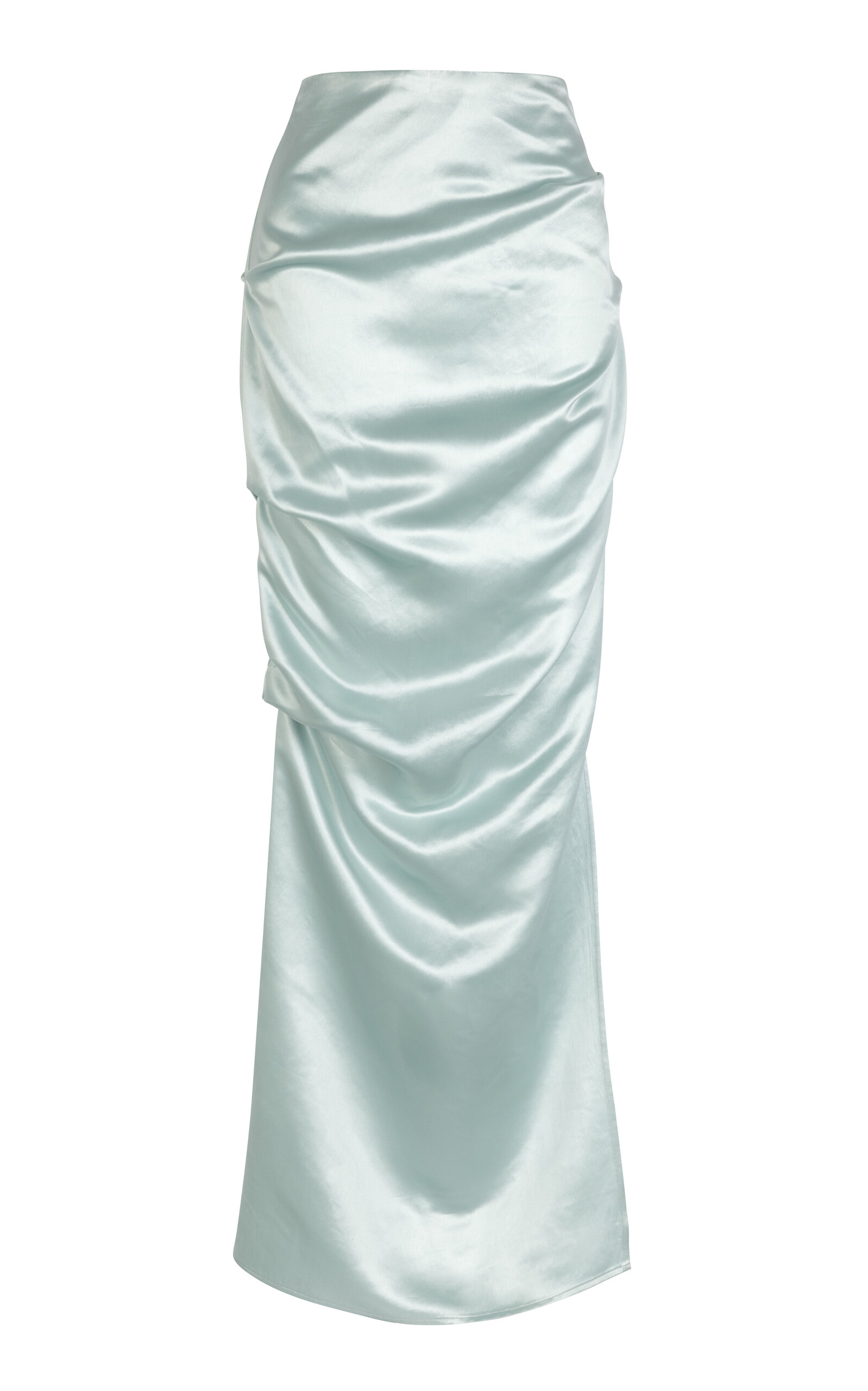 Shop Paris Georgia Remmy Draped Maxi Skirt In Blue