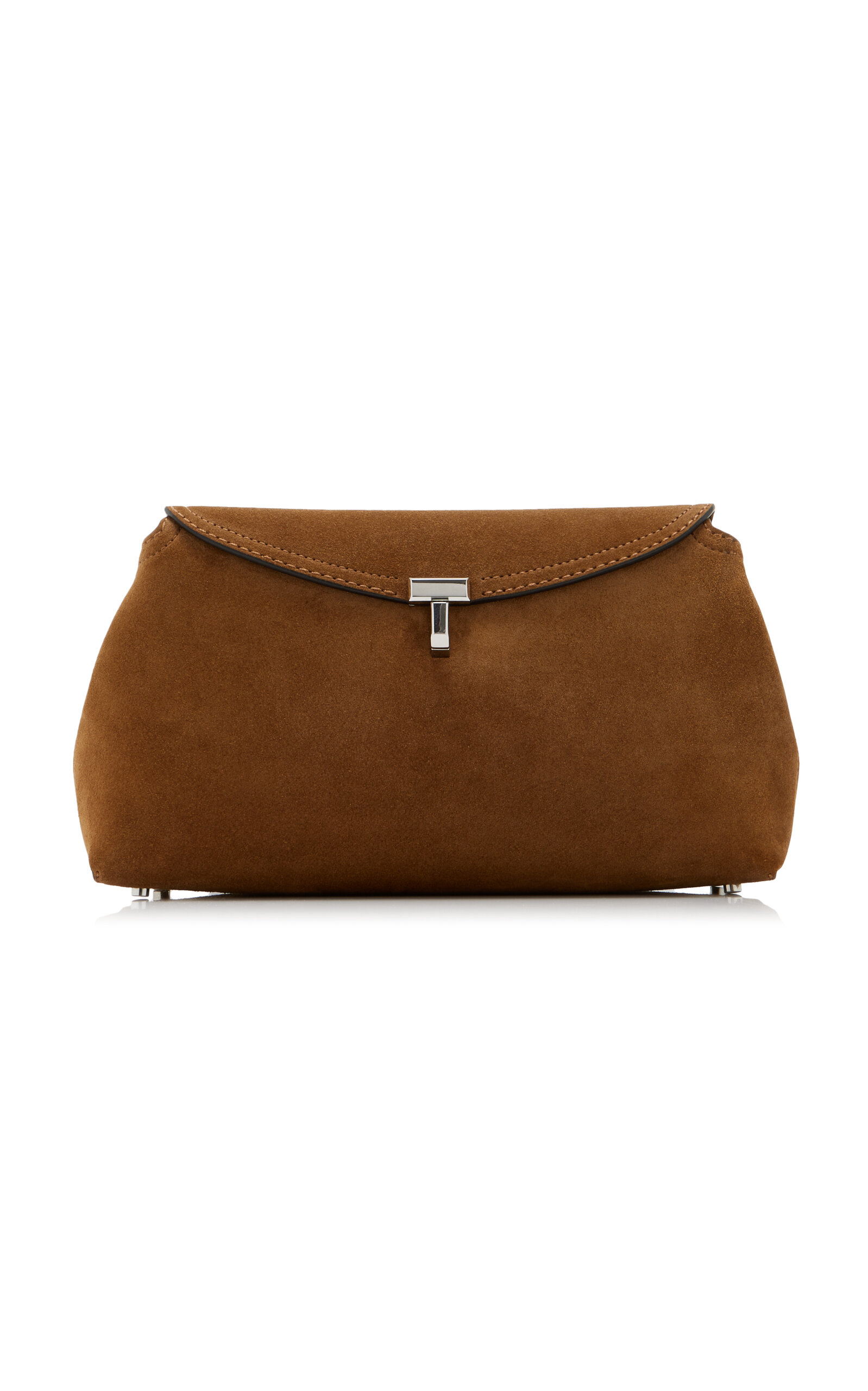 T-lock Suede Clutch