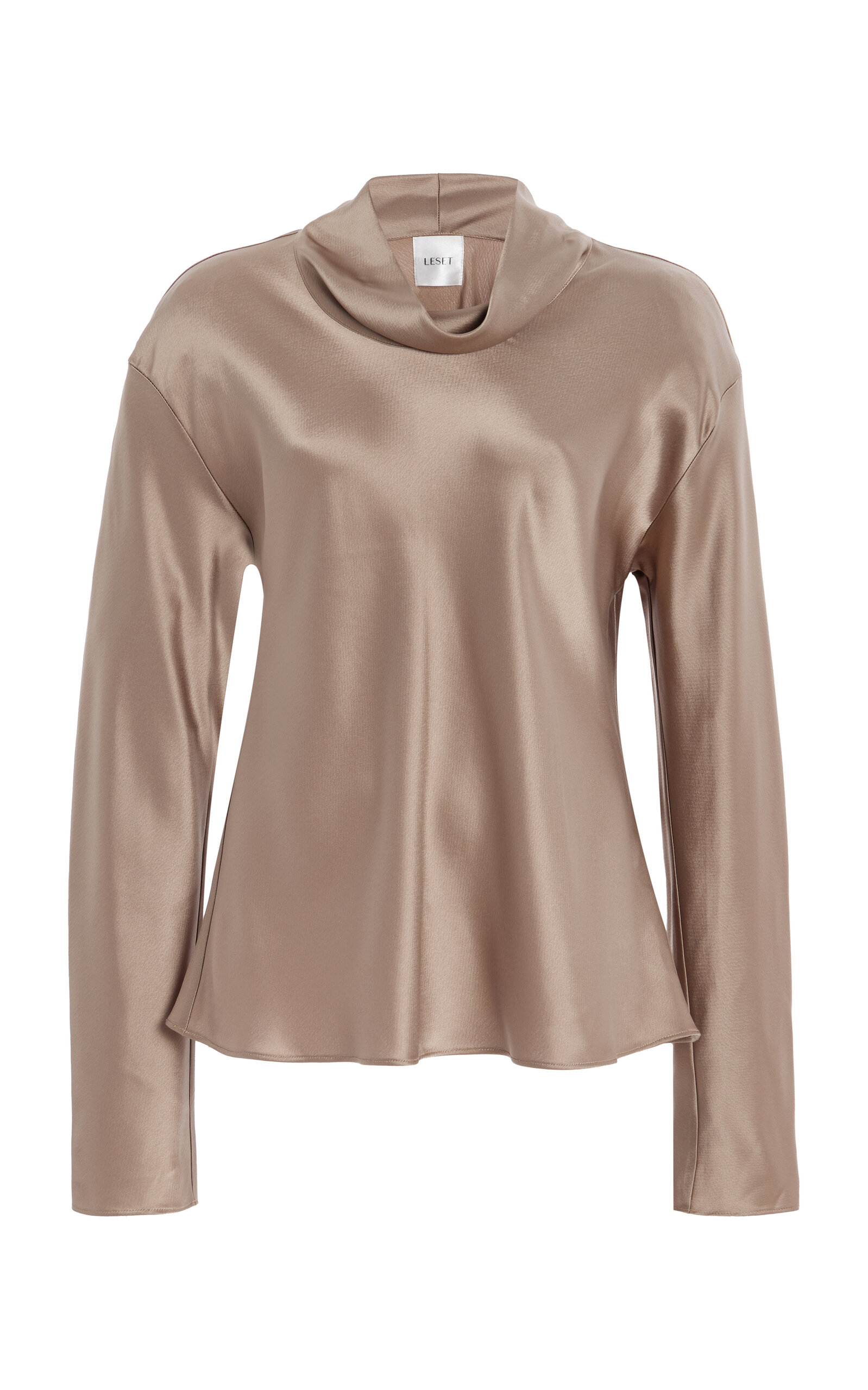 Barb Draped Satin Top