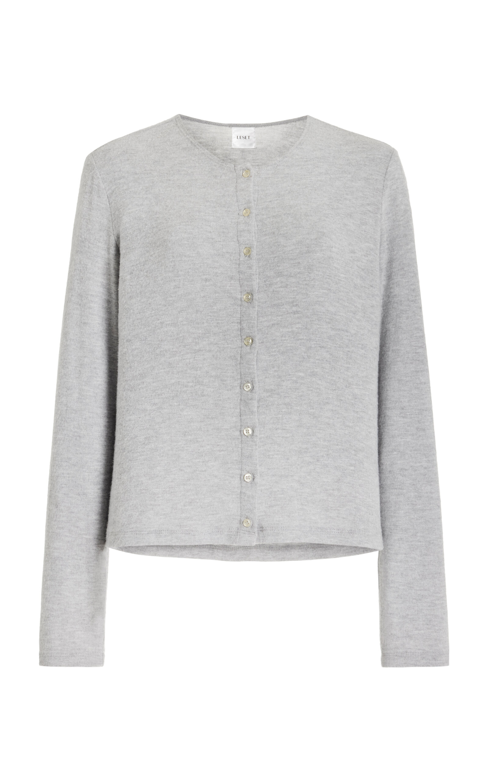 Shop Leset Lauren Cardigan In Grey