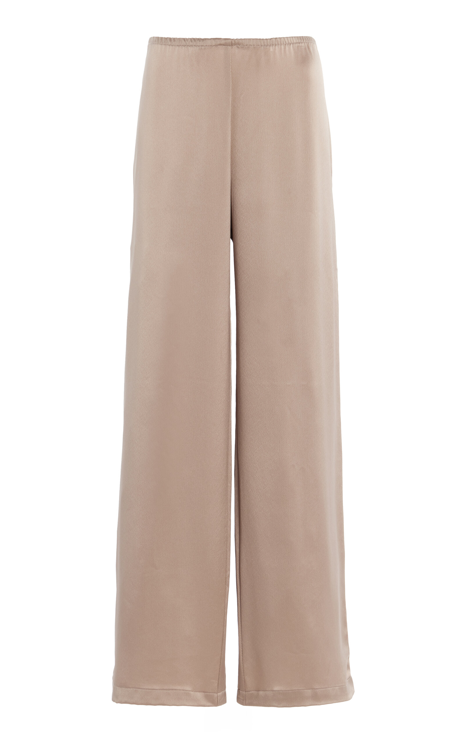 Barb Satin Wide-Leg Pants