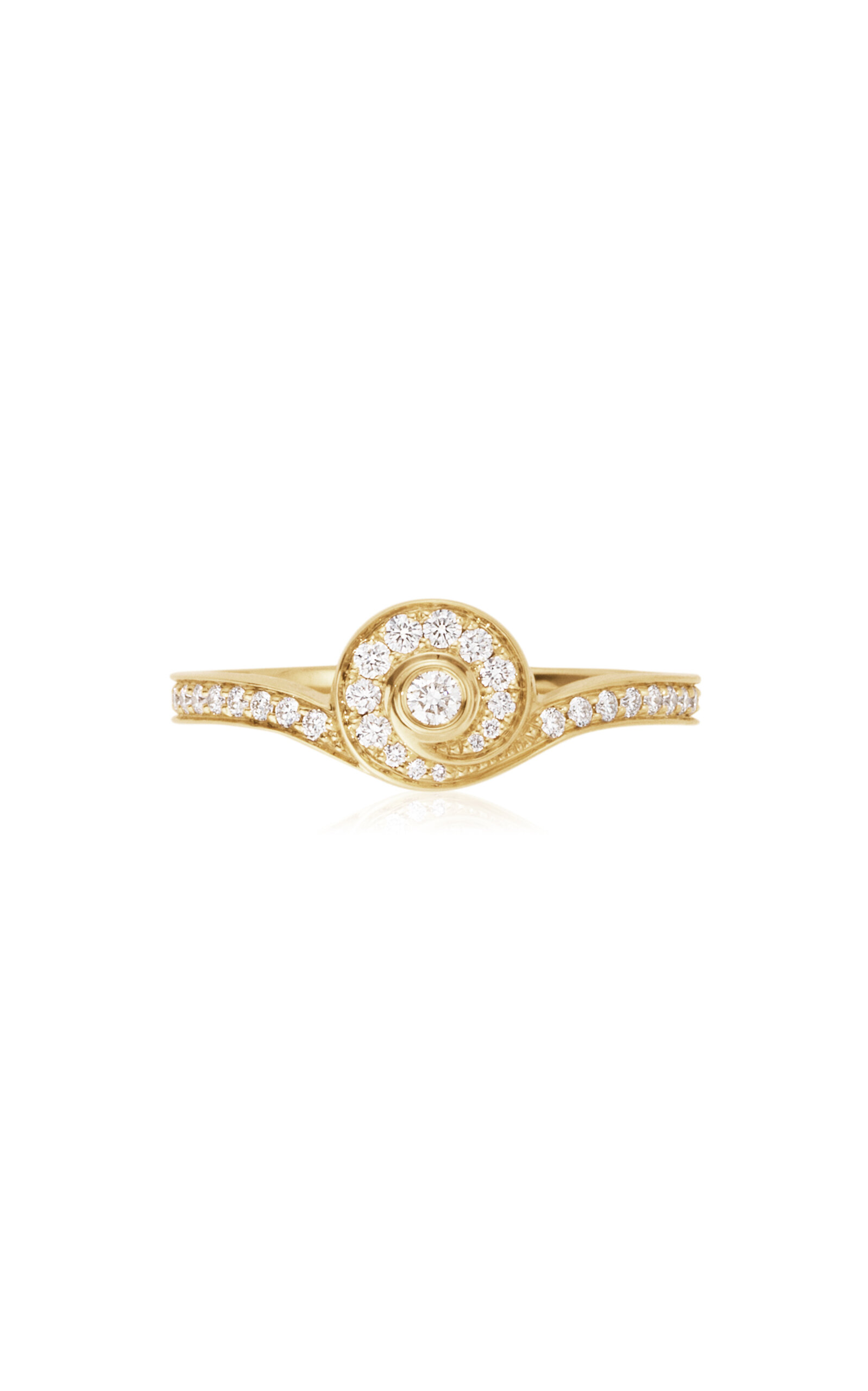 Coquille 18K Yellow Gold Diamond Ring