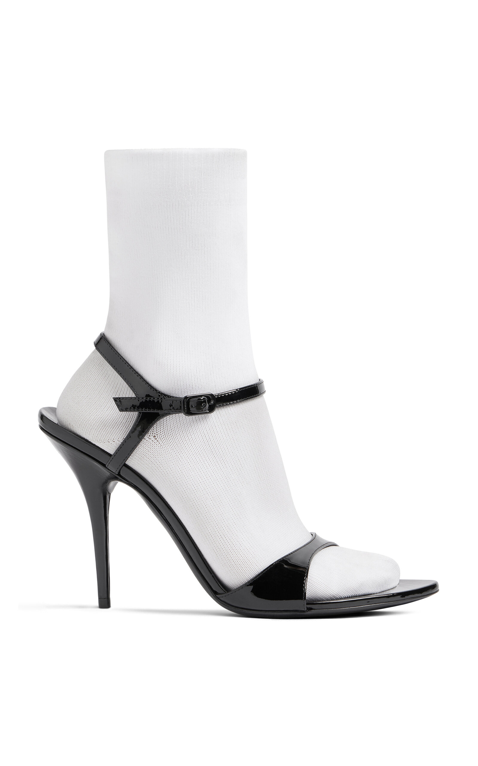 Avenue Patent Leather Sock Pumps