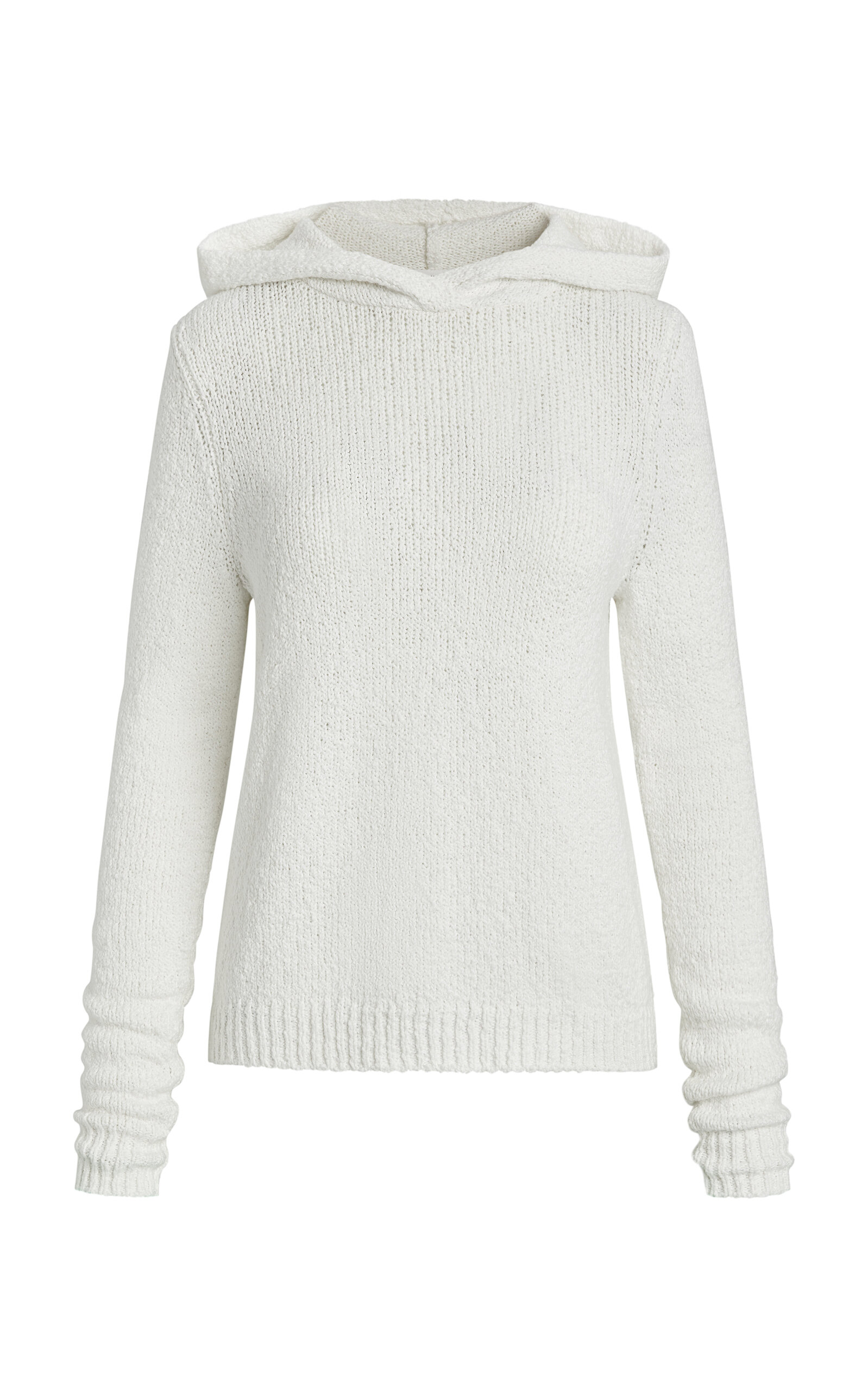 Trix Hooded Knit Cotton Sweater