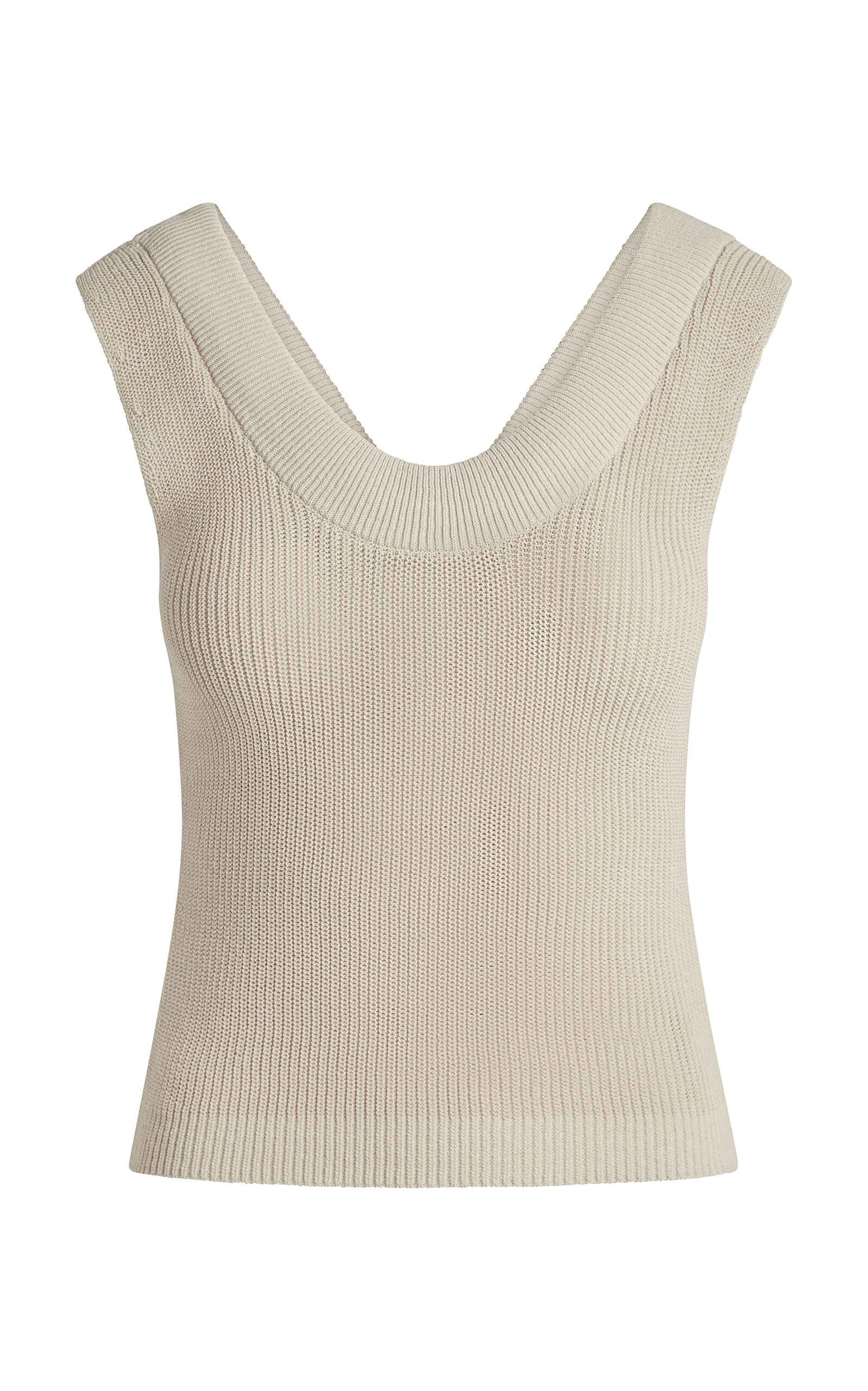 Vena Knit Cotton-Blend Tank Top