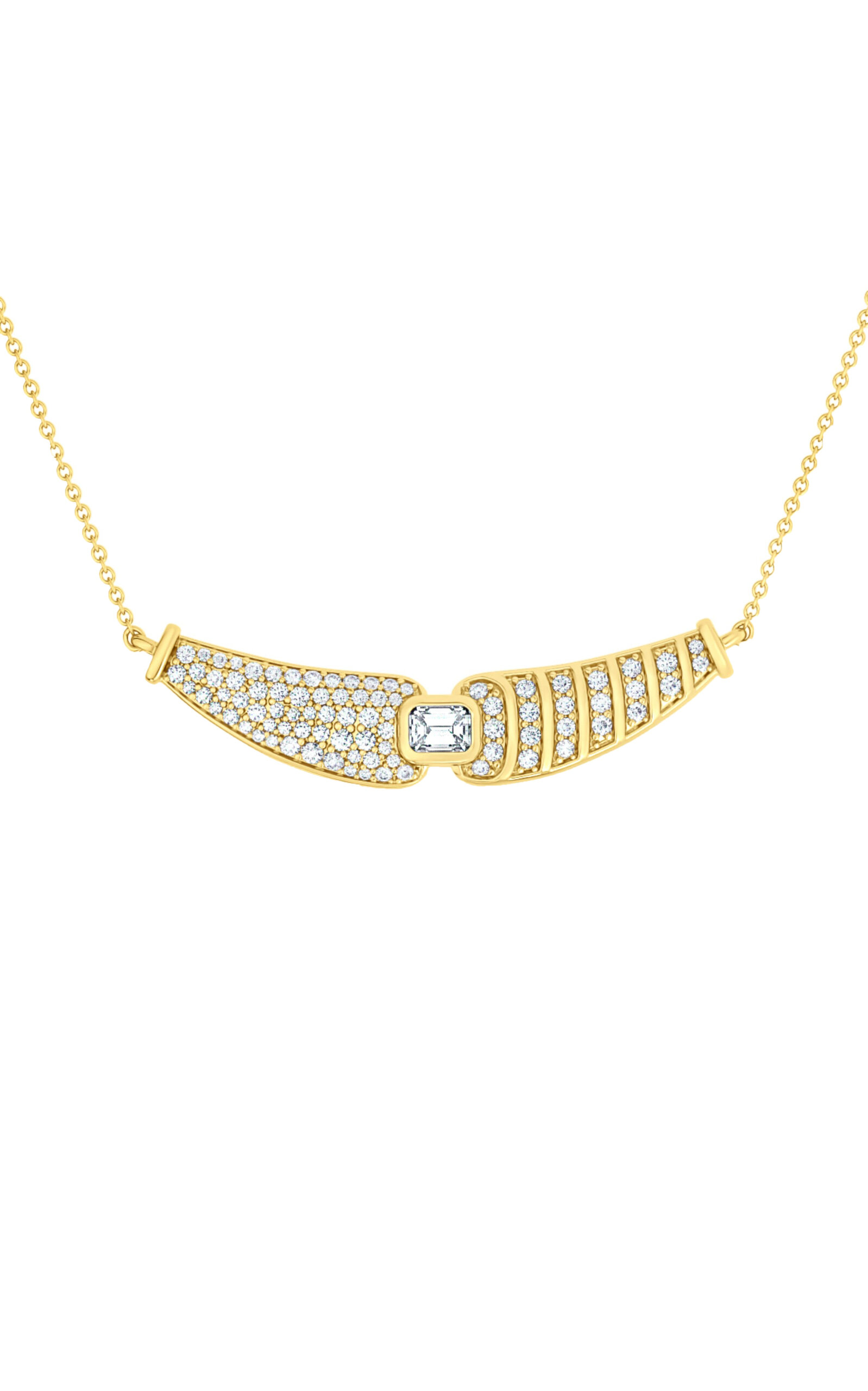 Shop Almasika Adire 18k Yellow Gold Diamond Necklace