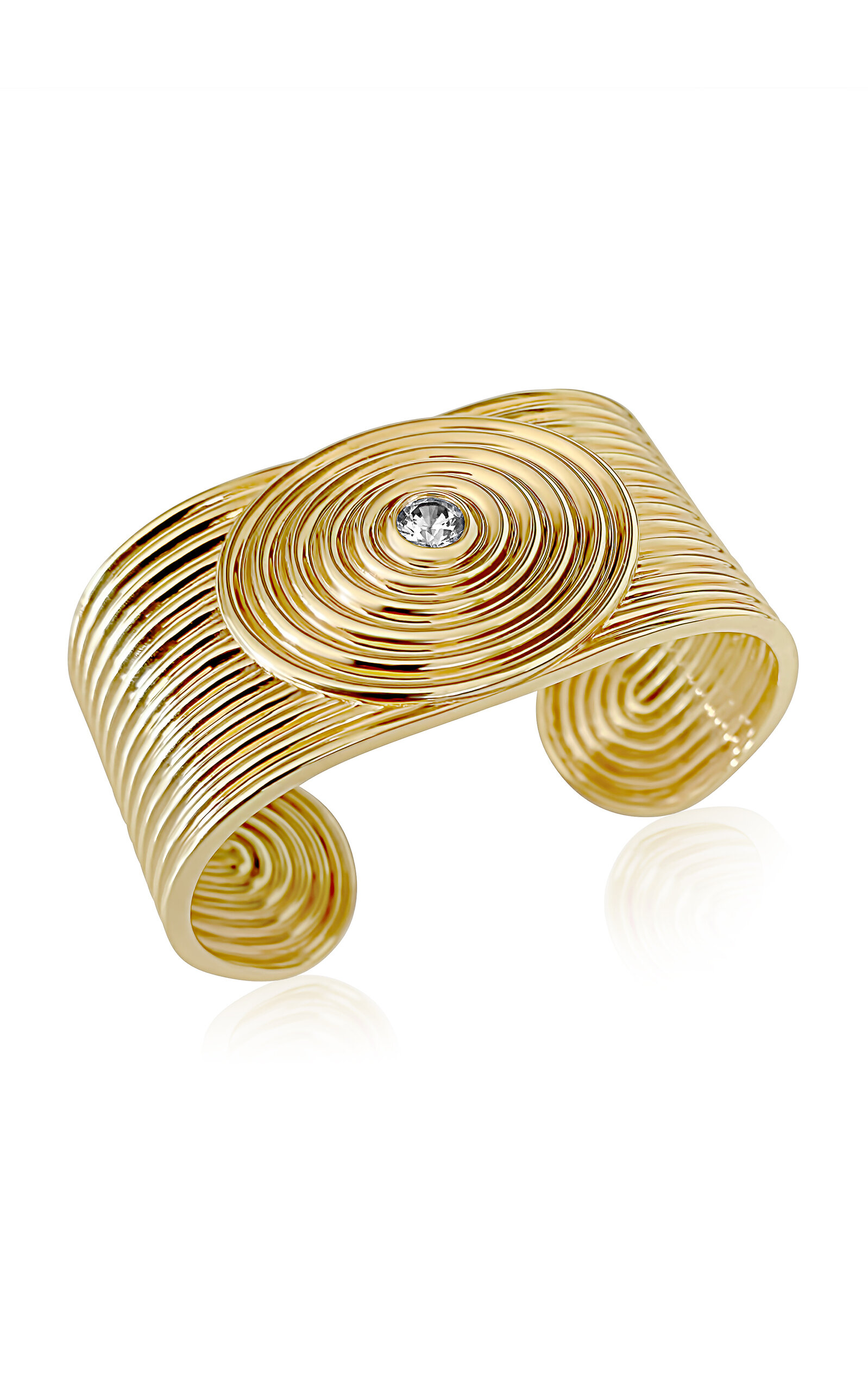 Universum 18K Yellow Gold Diamond Cuff