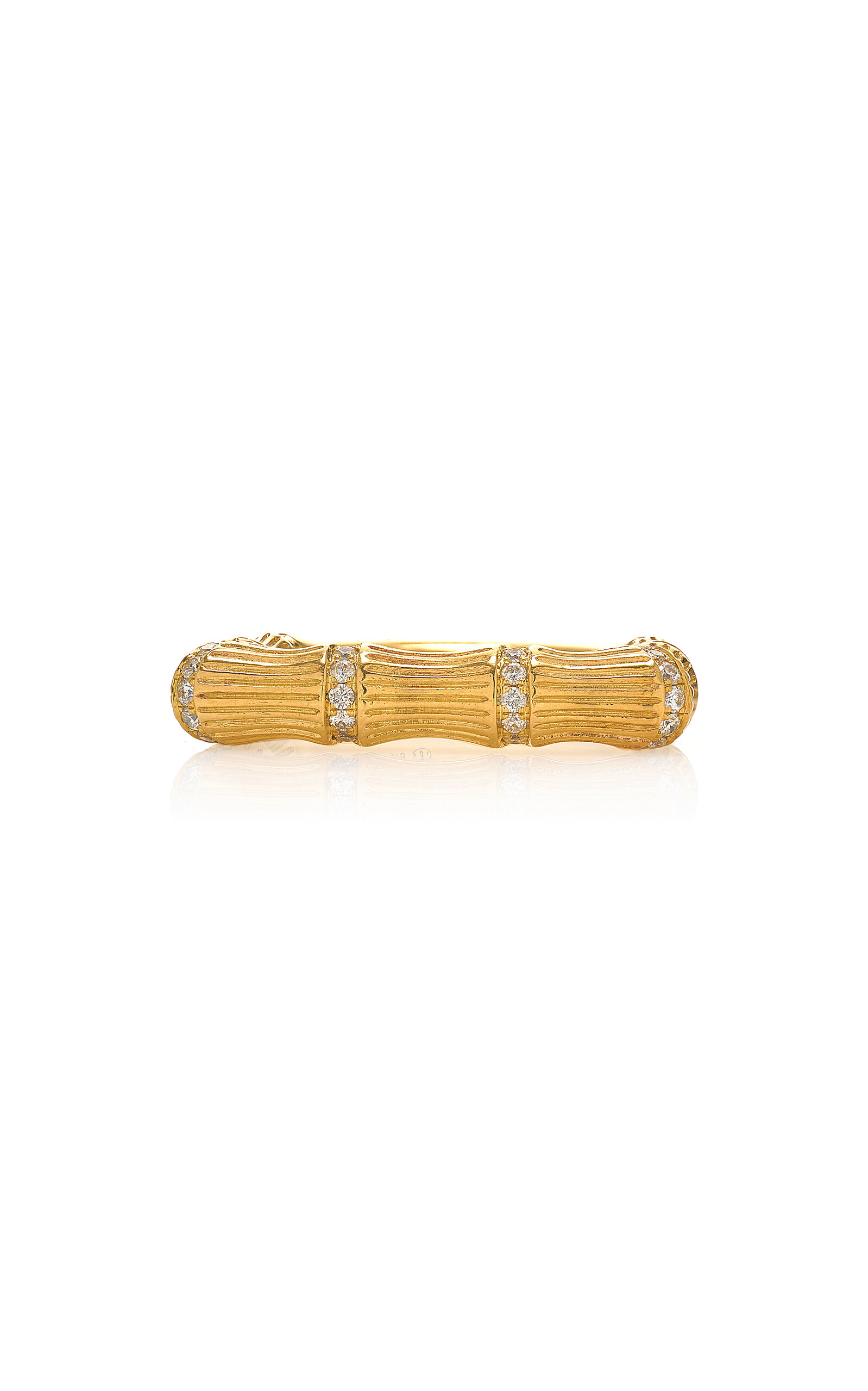 Shop Yvonne Léon 9k Yellow Gold Diamond Ring