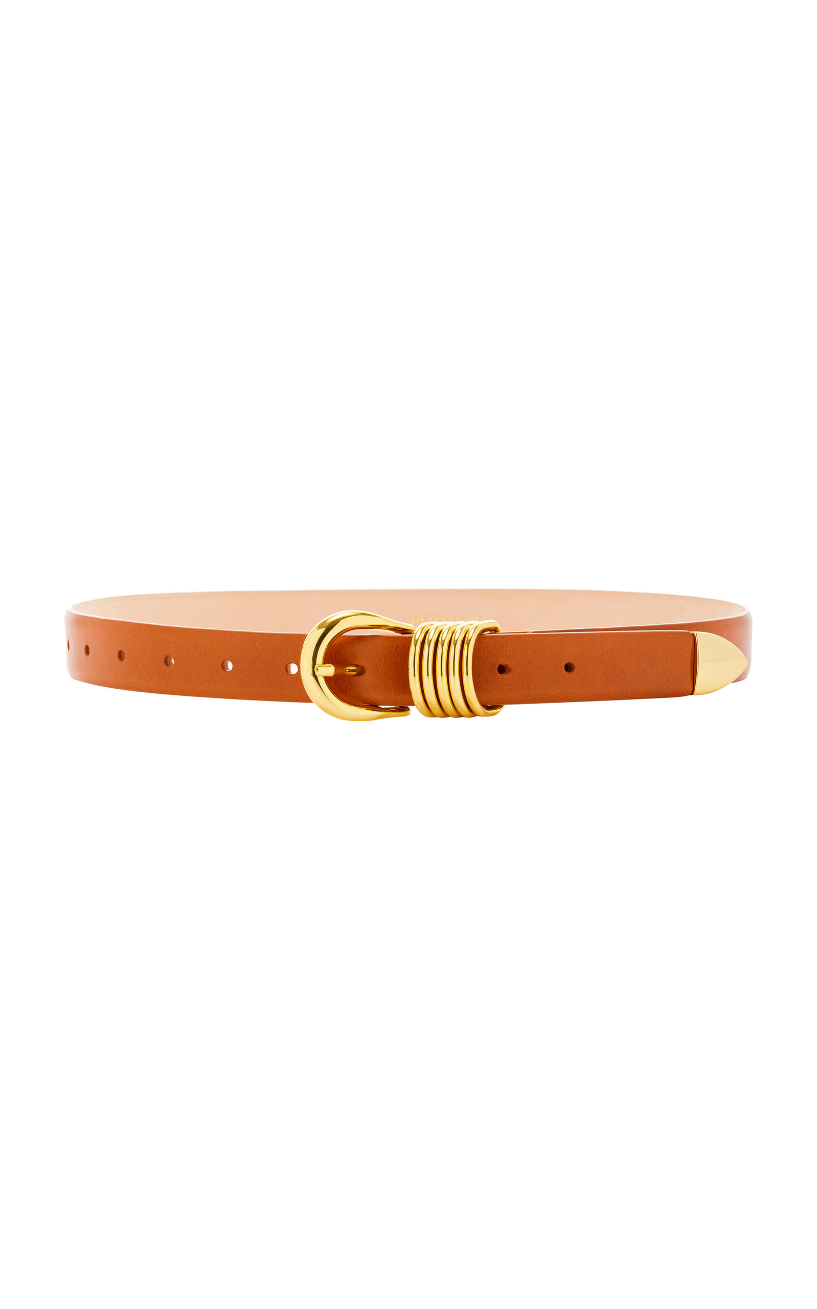 Shop Dehanche Hollyhock Leather Belt In Brown