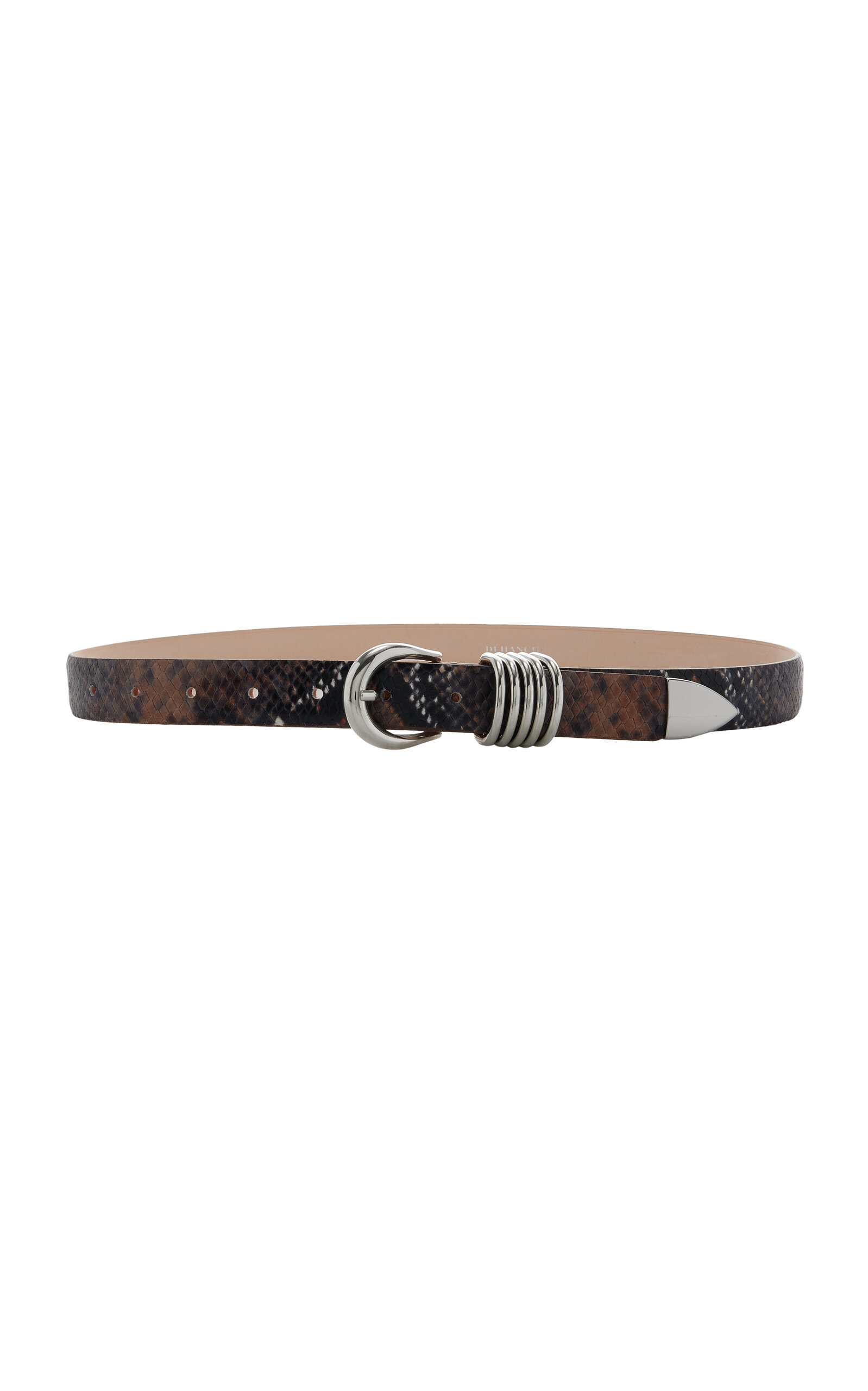 Shop Dehanche Hollyhock Snake-effect Leather Belt In Python