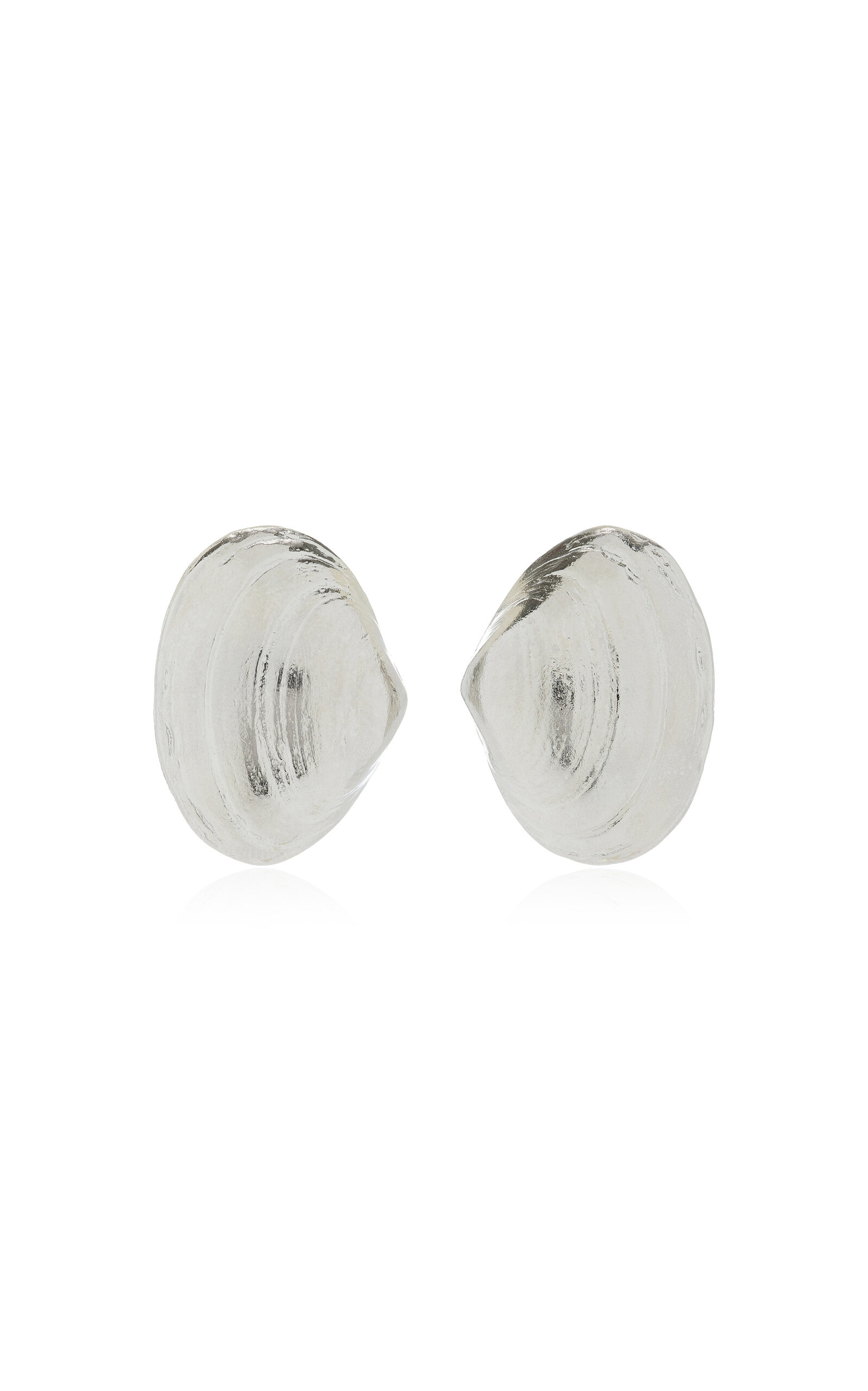 Exclusive Silver-Tone Shell Earrings