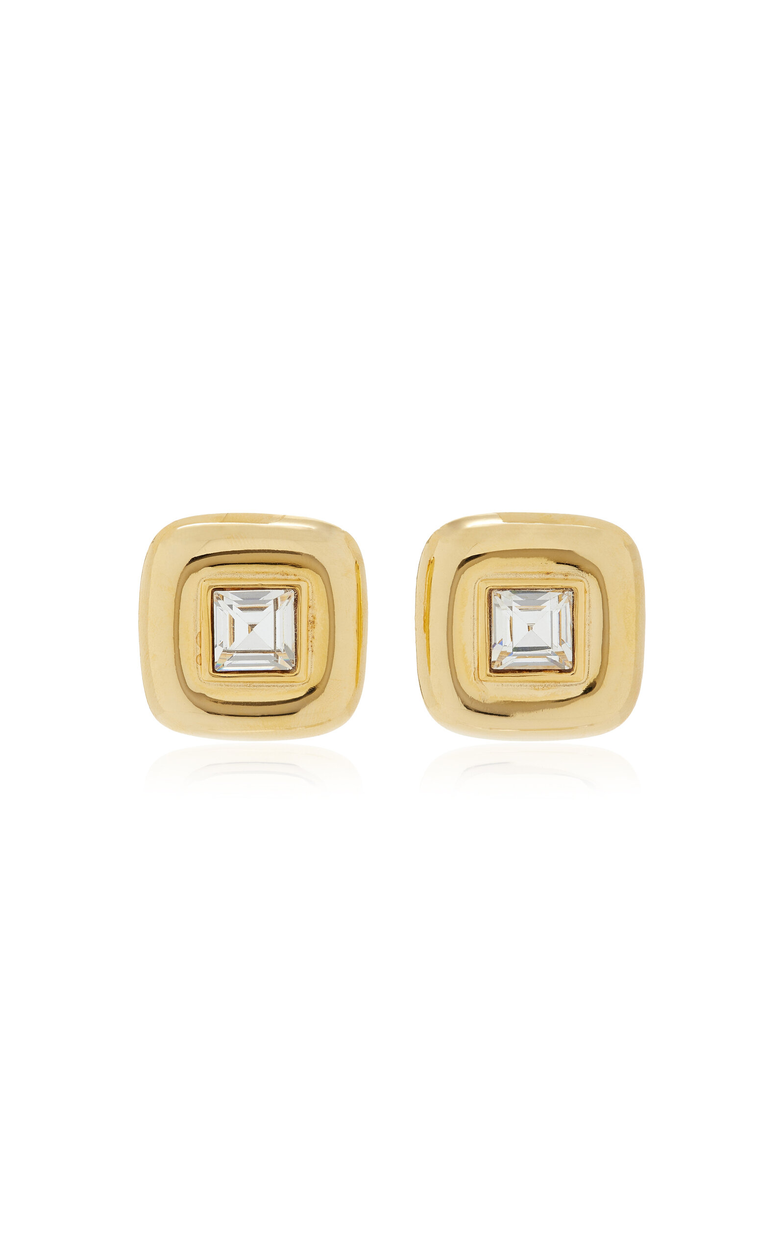 Exclusive 24K Gold-Plated Stone Earrings