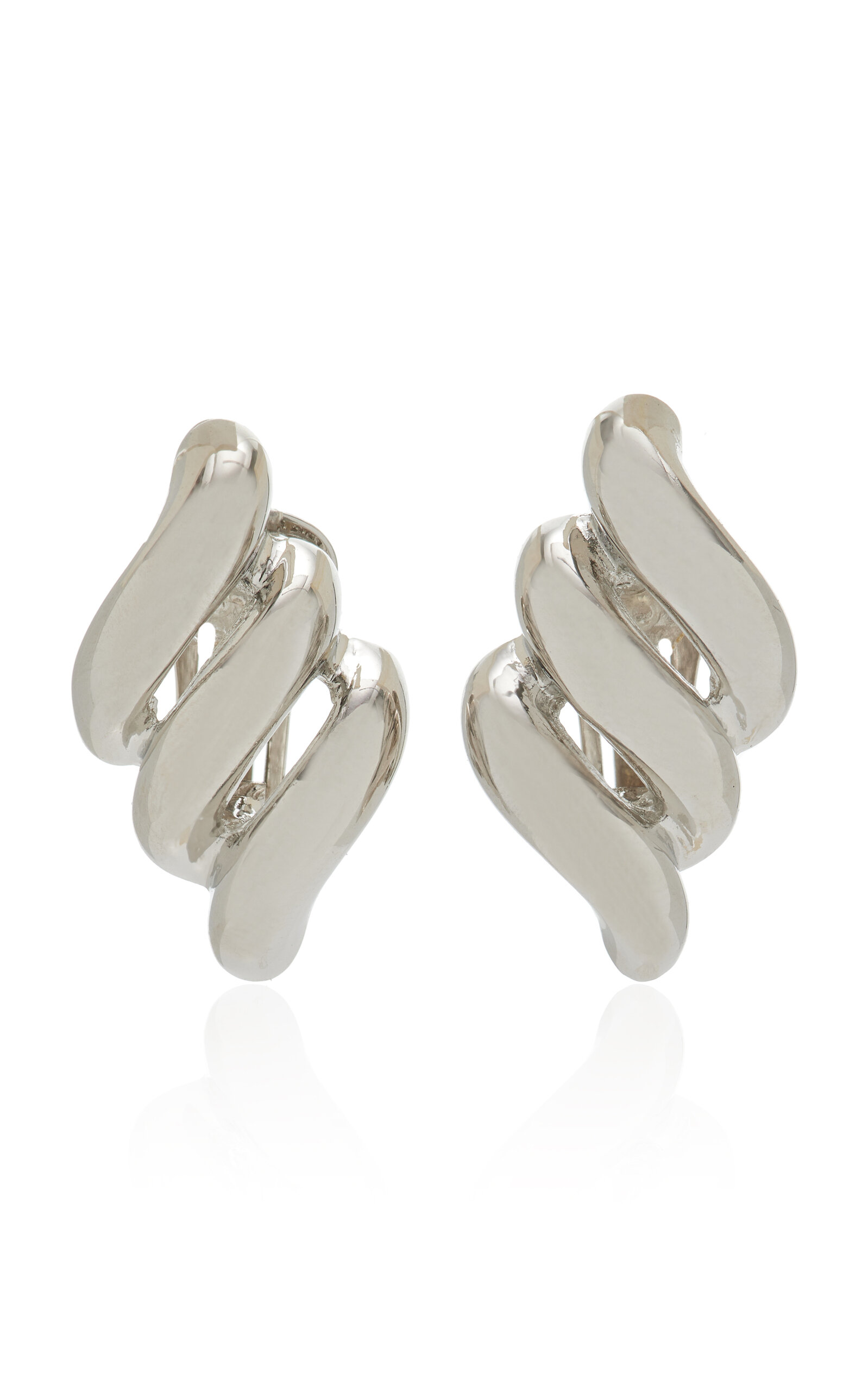 Shop Ben-amun Exclusive Silver-tone Clip-on Earrings