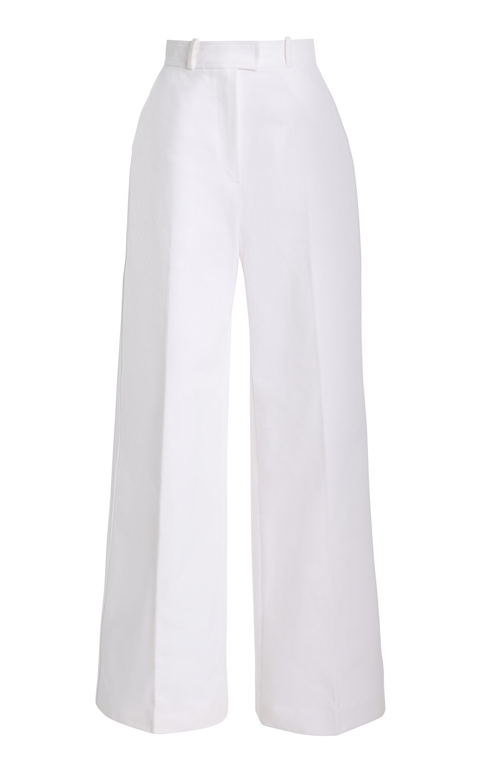 Wide-Leg Cotton Pants