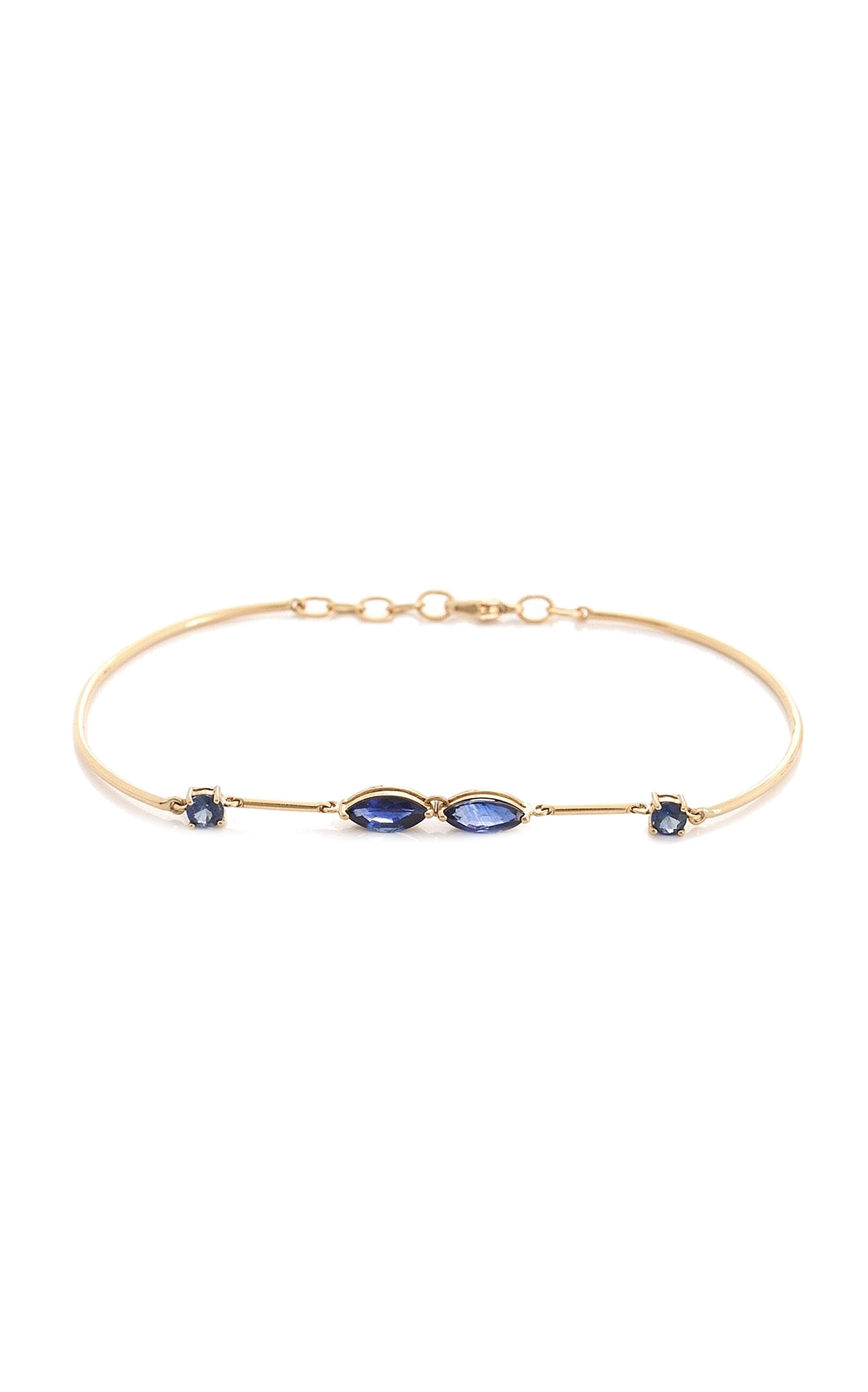 18K Yellow Gold Sapphire Bracelet