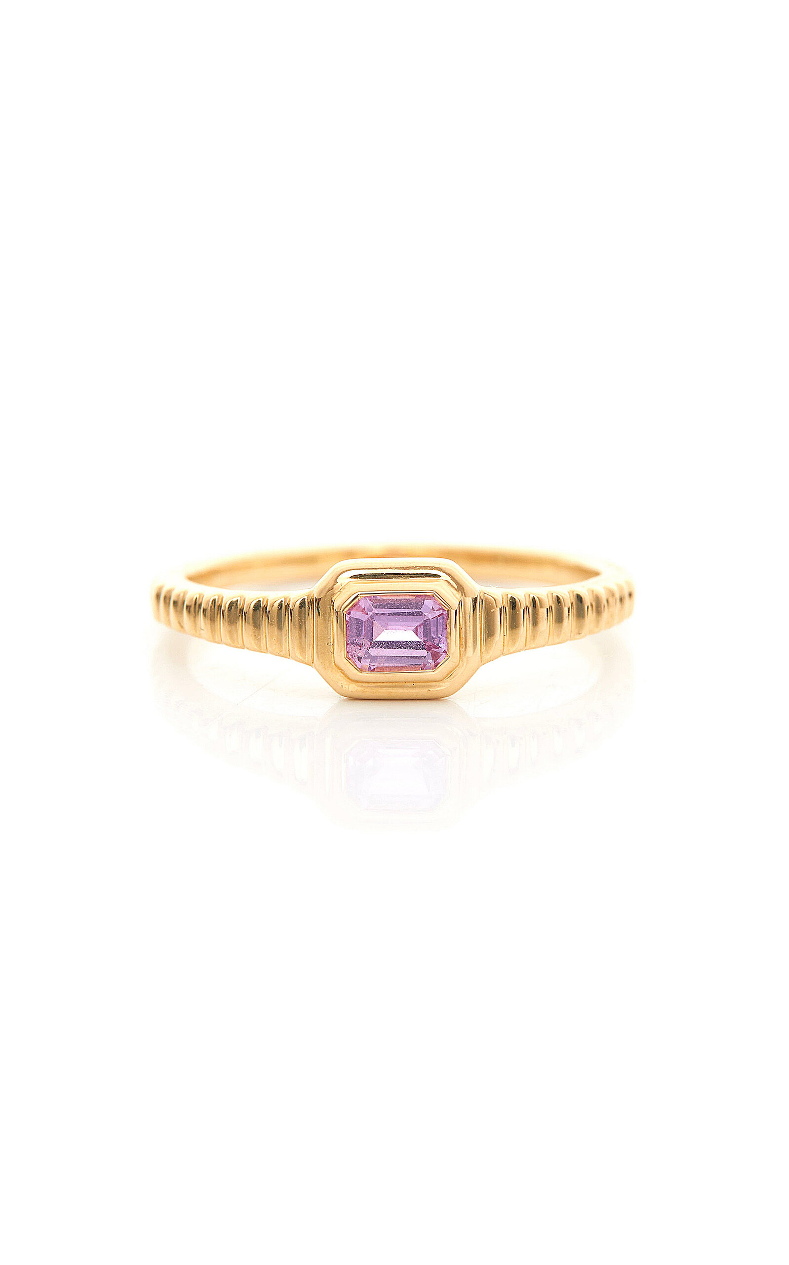 18K Yellow Gold Sapphire Ring