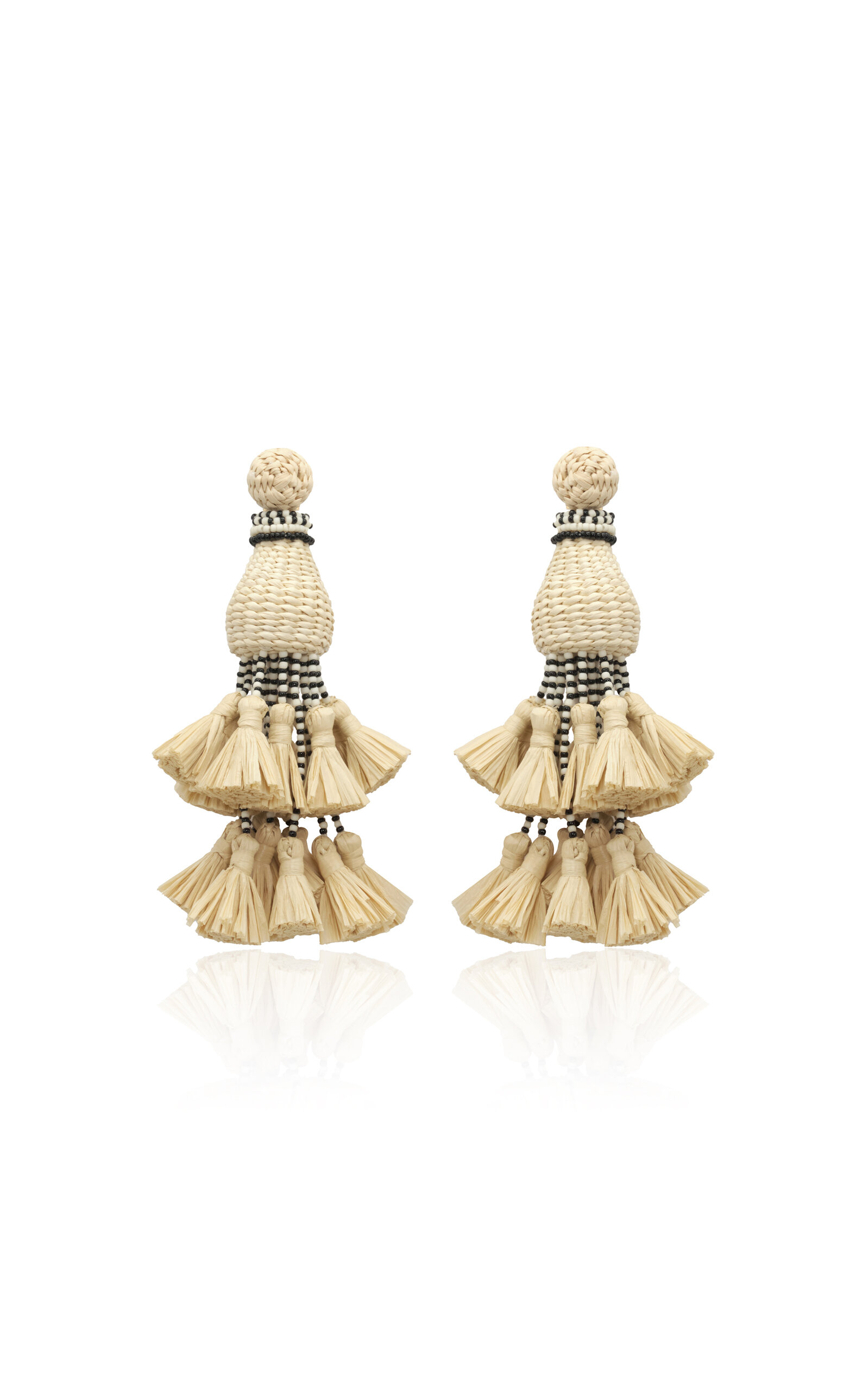 Viento Magico Beaded Palm Drop Earrings