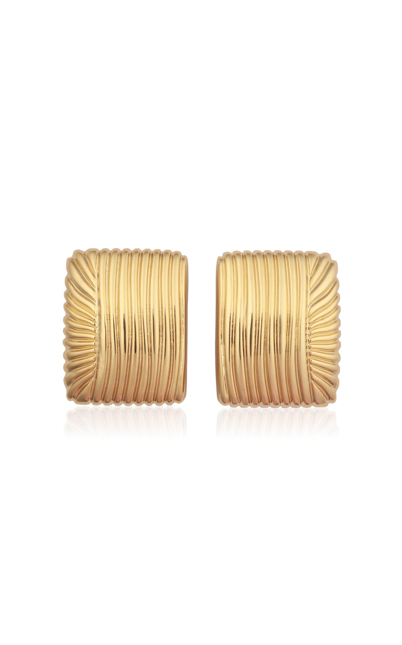 x Cassetto 18k Gold-Plated Earrings