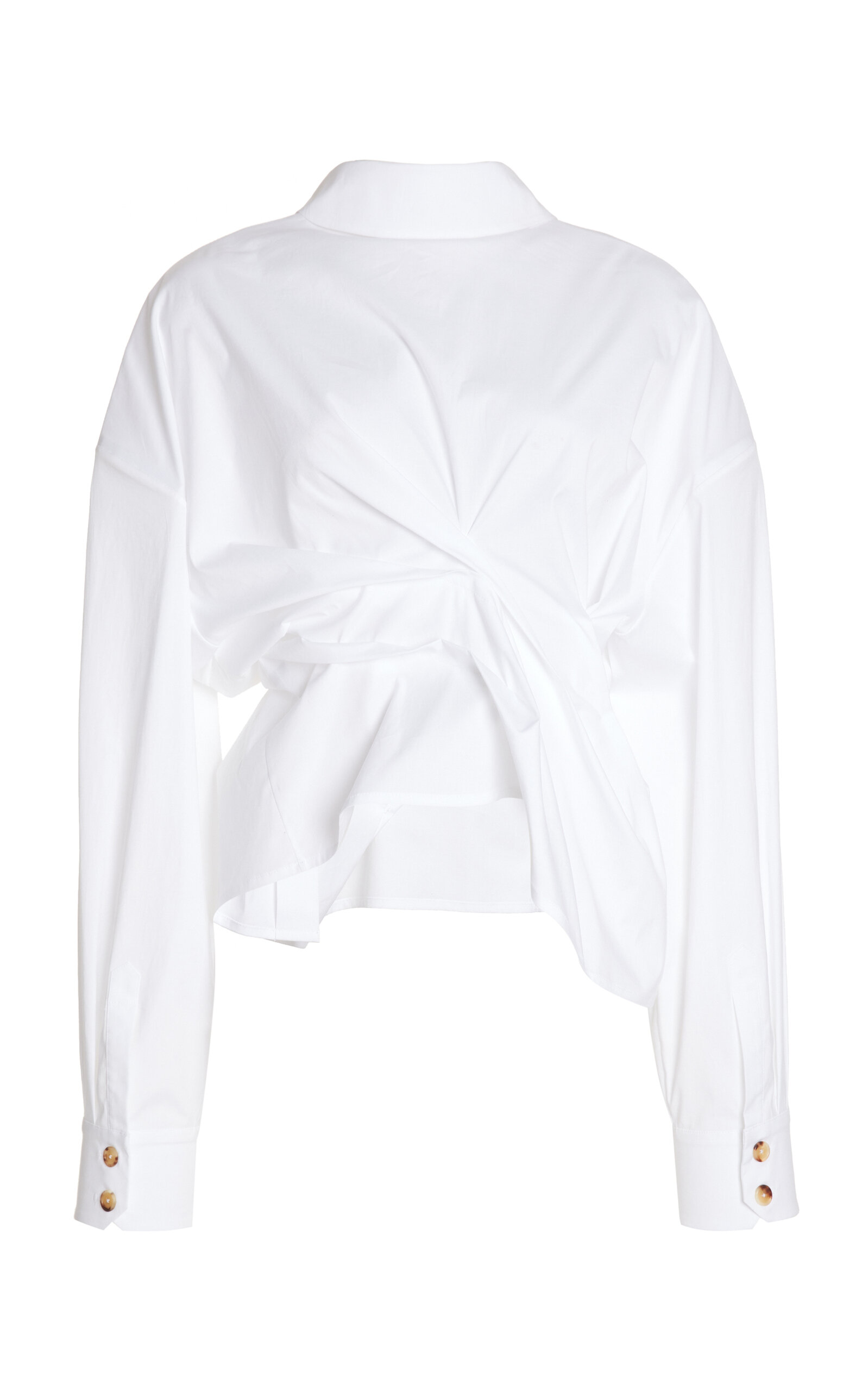 Twisted Stretch-Cotton Shirt