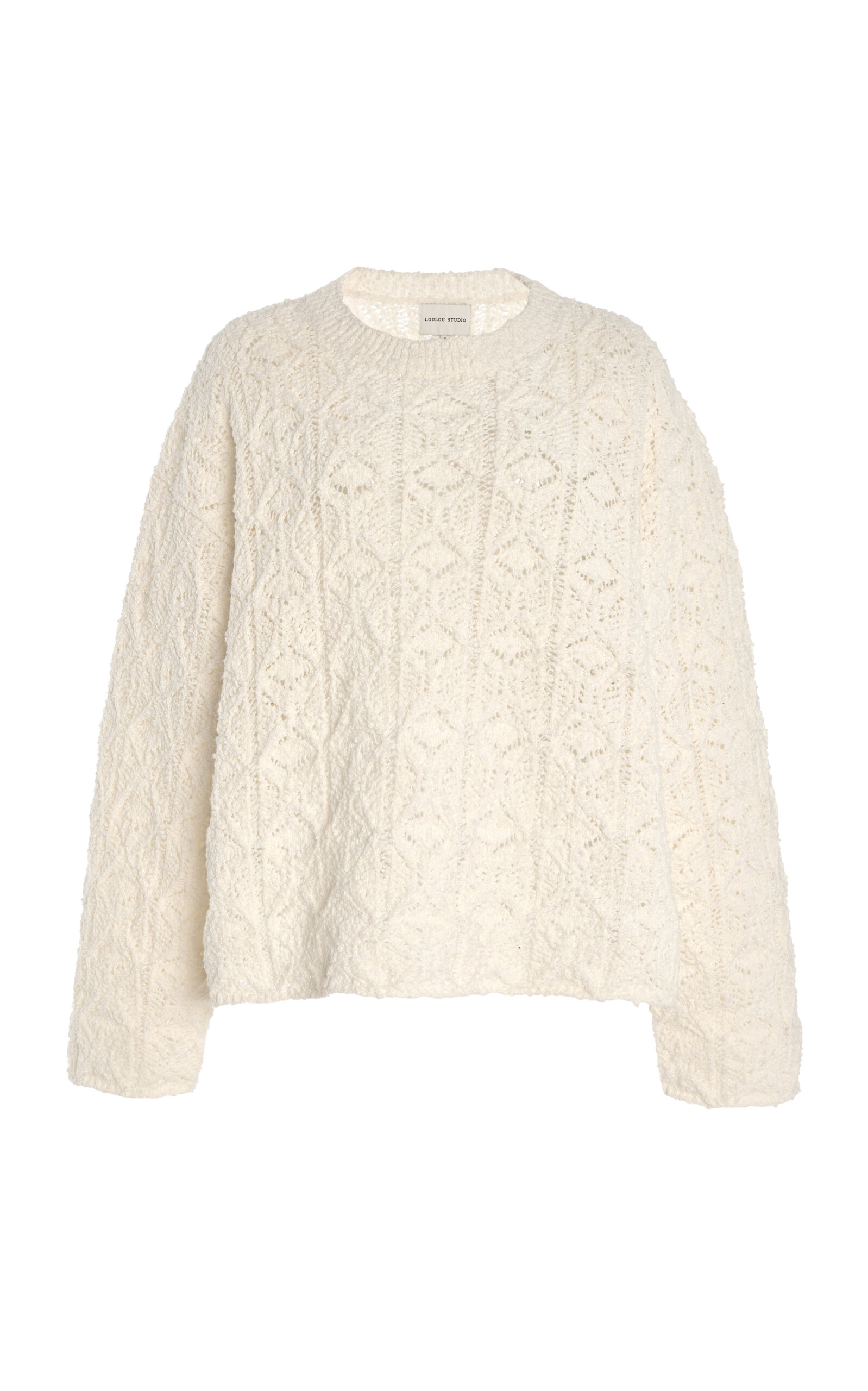 Nia Cotton-Silk Lace Sweater