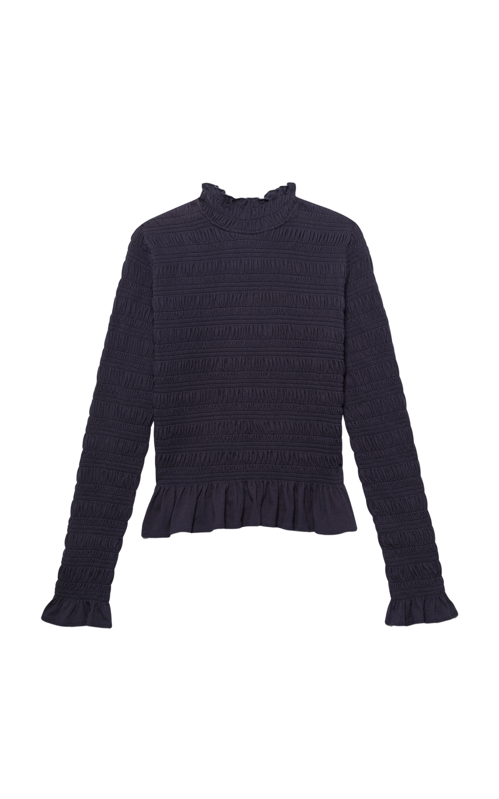 Shop Merlette Kantor Cotton-jersey Top In Navy