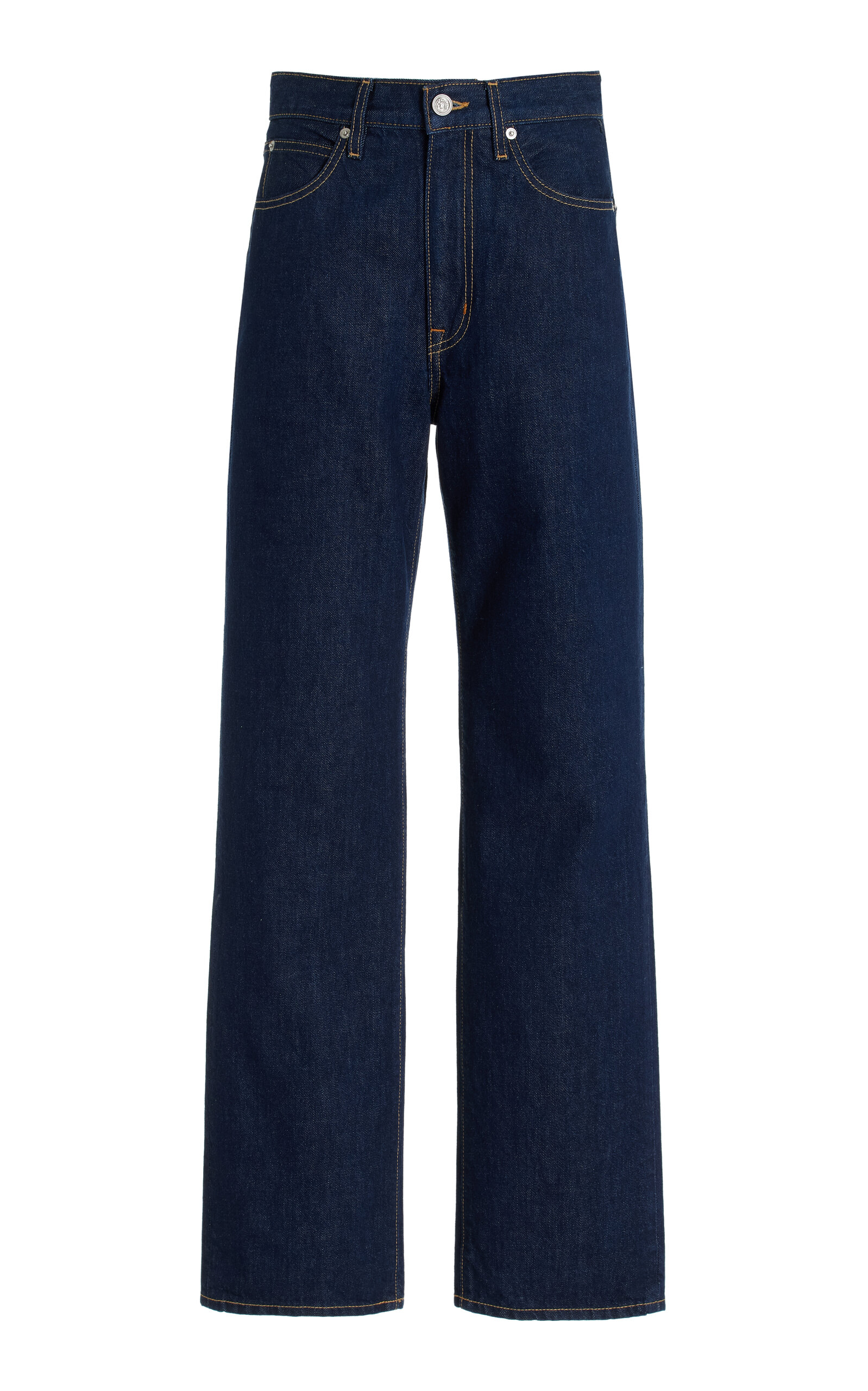 London Rigid High-Rise Straight-Leg Jeans