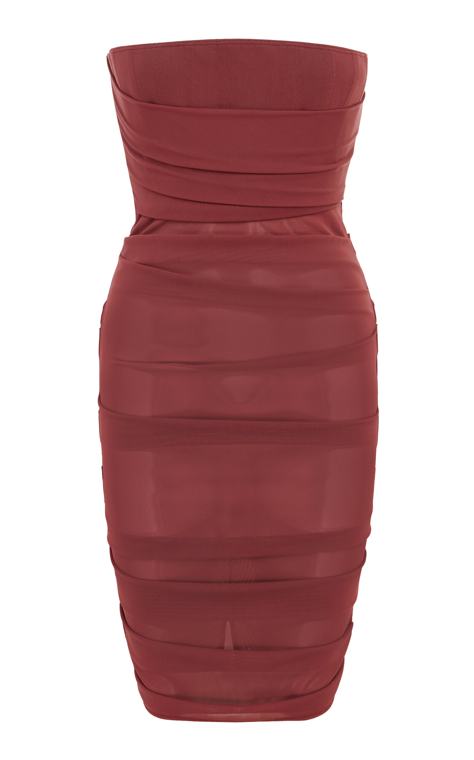 Power Mesh Midi Dress